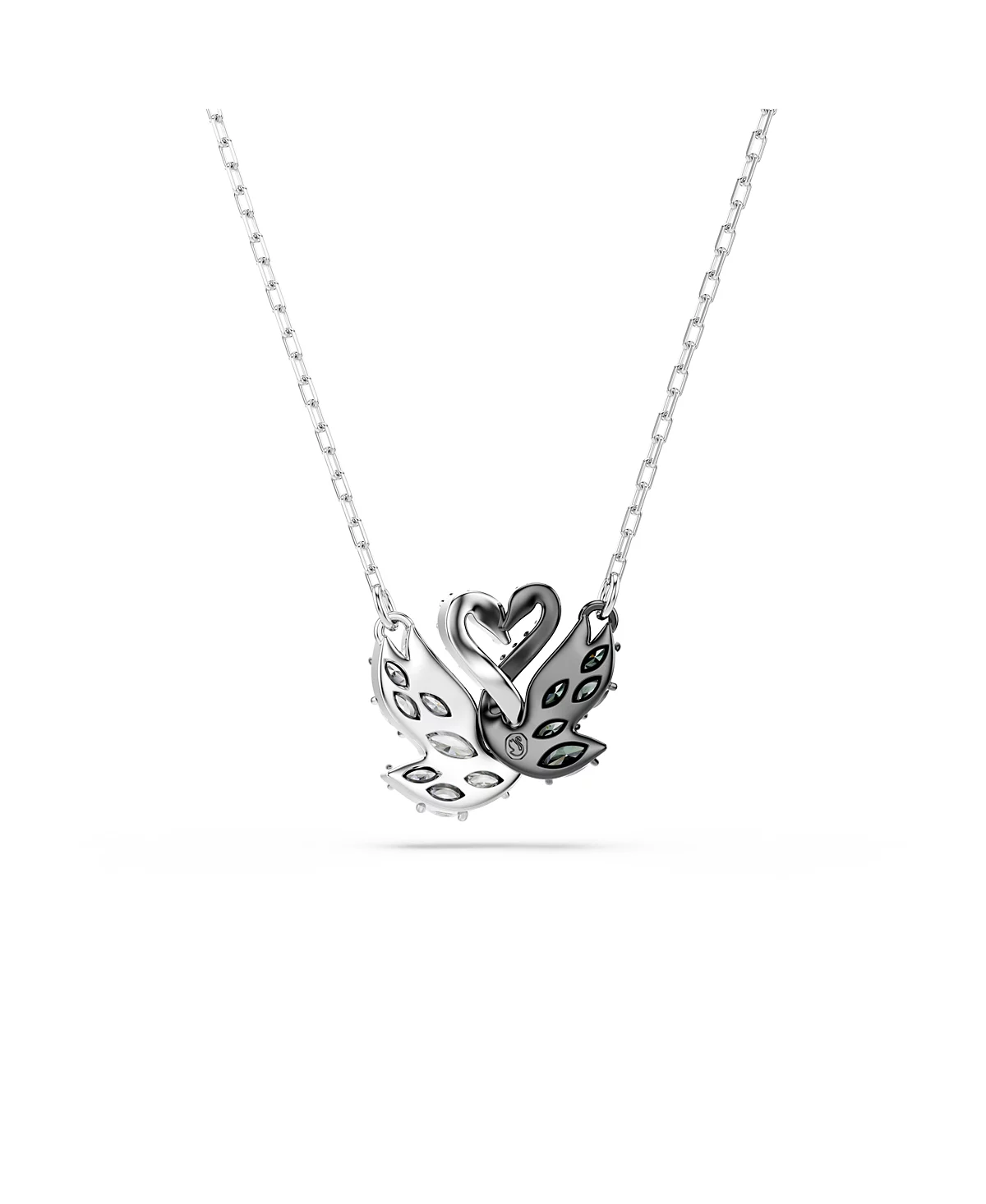 Ожерелье-подвеска Swarovski Swan Black с родиевым покрытием