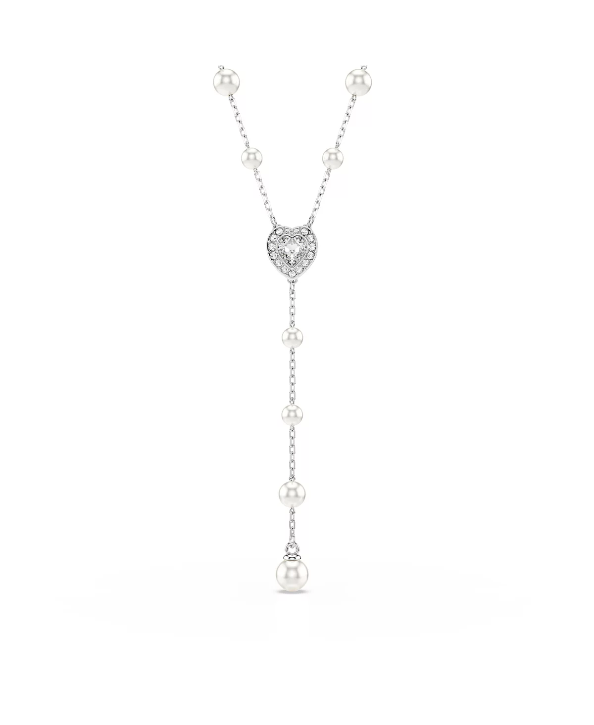 Swarovski Ariana Grande x Колье Swarovski® с родиевым покрытием в виде сердца смешанной огранки Y-образной формы