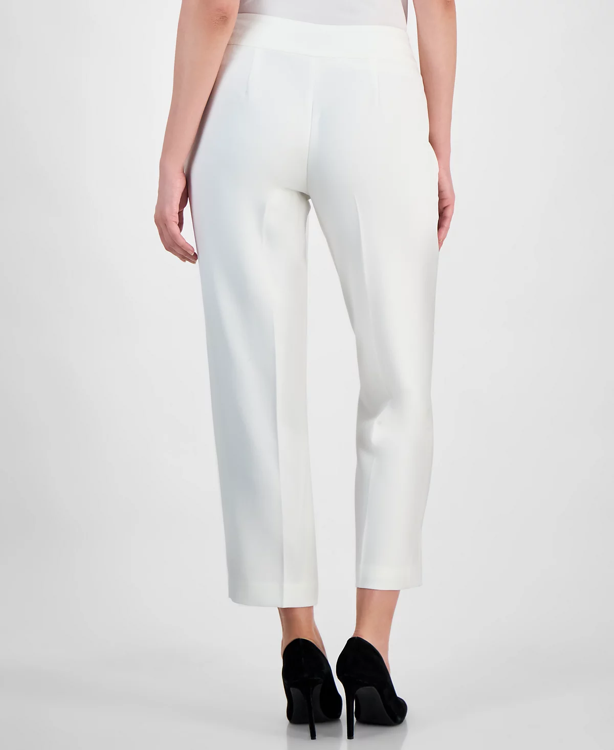 Kasper Women's Stretch-Crepe Mid-Rise Slim Ankle Pants, Regular & Petite Sizes