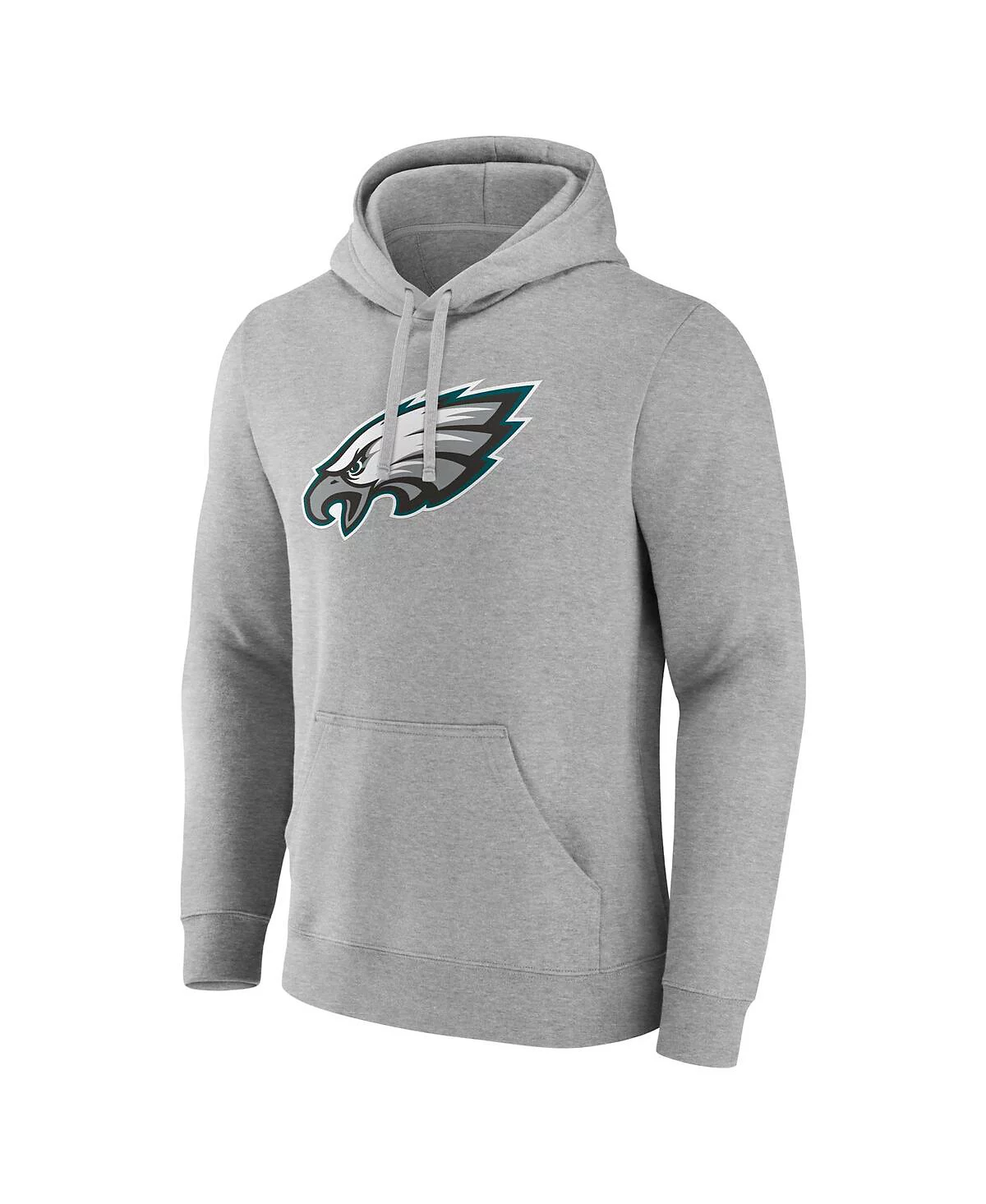 Fanatics Mens Heather Gray Philadelphia Eagles Deliver Fleece Pullover Hoodie 12790₽