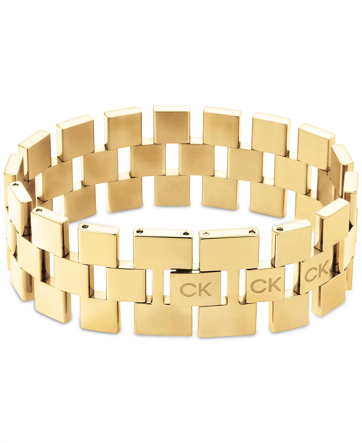 Calvin Klein Gold-Tone Stainless Steel Geometric Flex Bracelet 22790₽