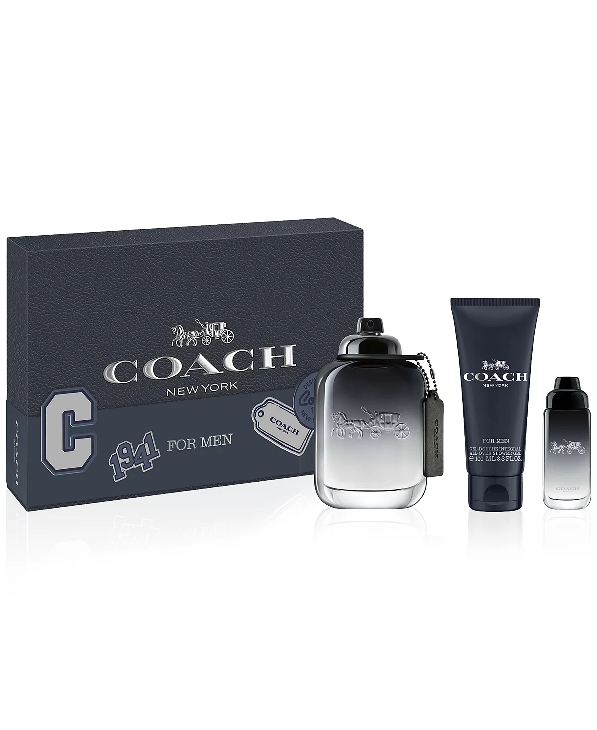COACH Mens 3-Pc COACH For Men Eau de Parfum Gift Set 24390₽