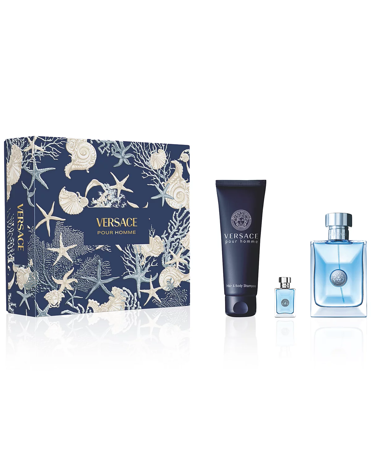 Versace Mens 3-Pc Pour Homme Eau de Toilette Gift Set 20490₽