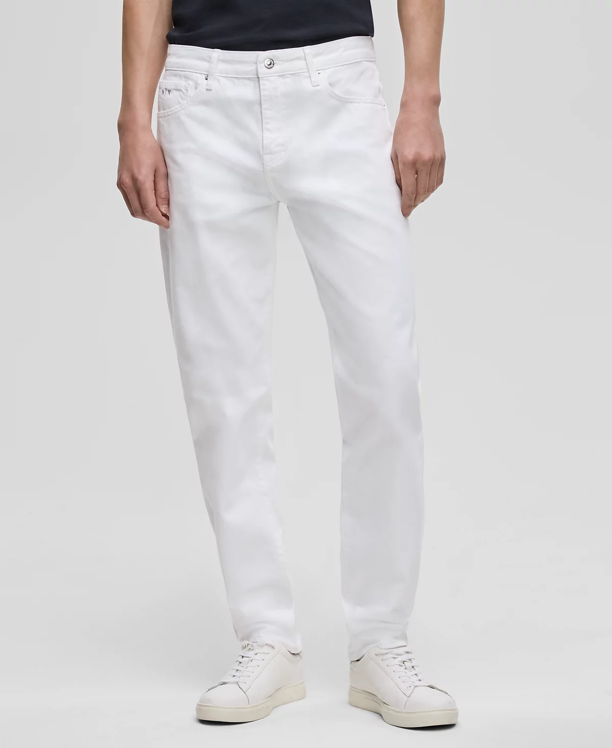 A|X Armani Exchange Men's Slim Fit White Jeans