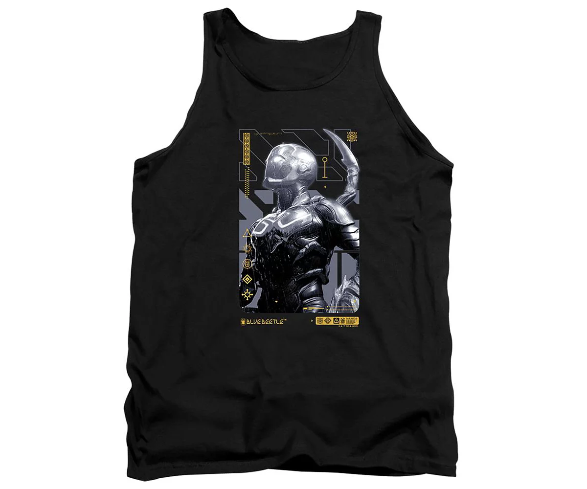 Blue Beetle Mens Beetle Heads Up Adult Tank Top 5390₽