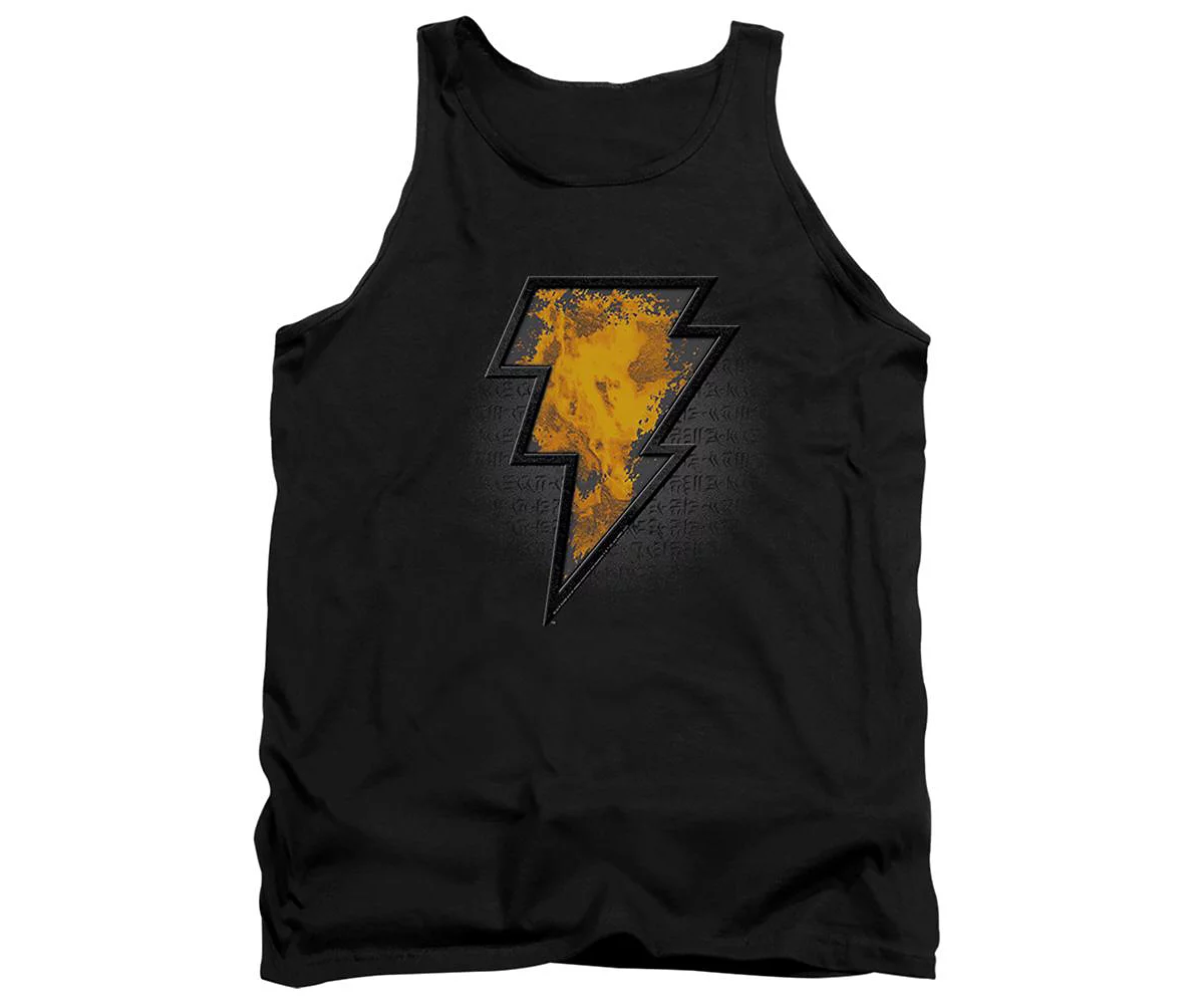 Black Adam Mens Beveled Emblem Adult Tank Top