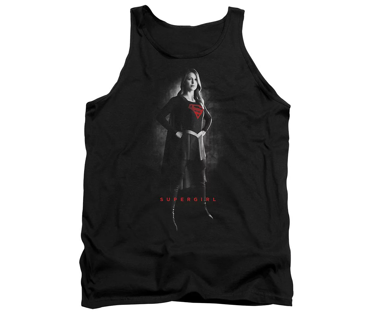 Supergirl Mens Noir Adult Tank Top
