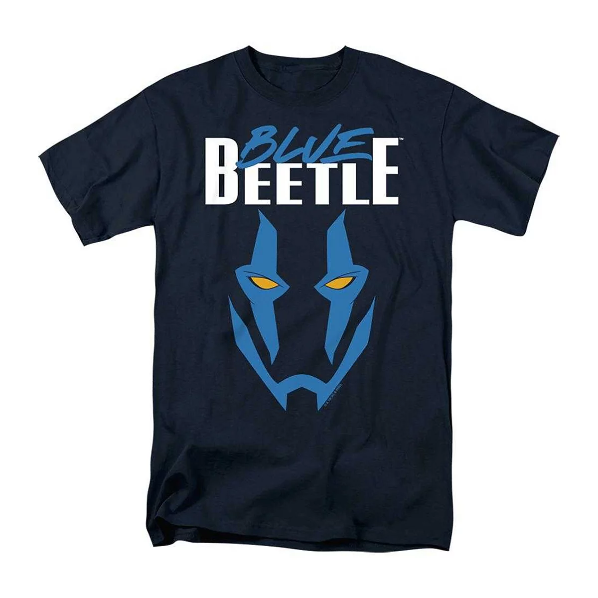 Blue Beetle Mens Mask Adult Heather Tee / T-Shirt