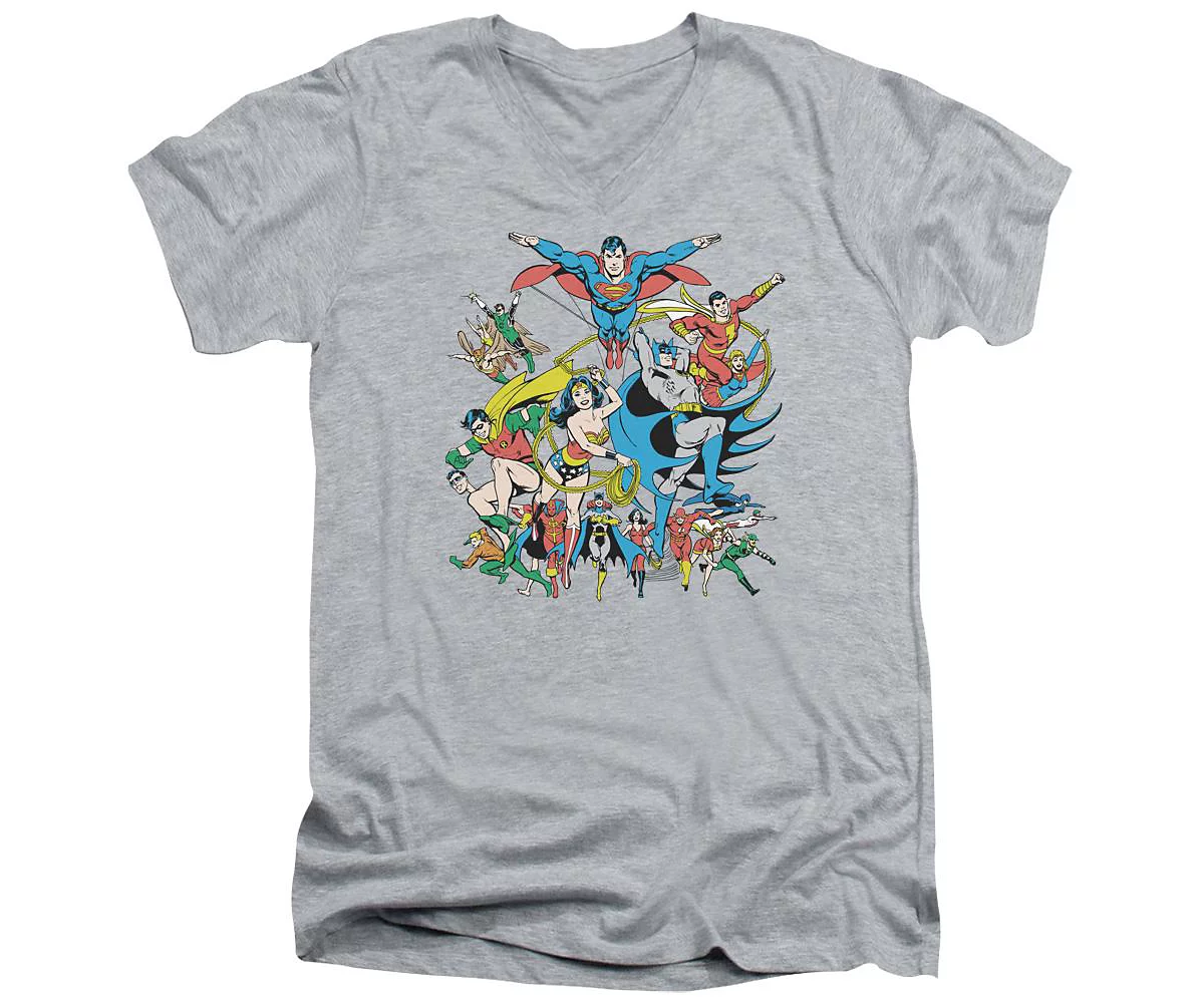 Dc Green Arrow Men's DC Comics Green Arrow Green Arrow Short Sleeve Adult V Neck Premium Cotton Tee / T-Shirt