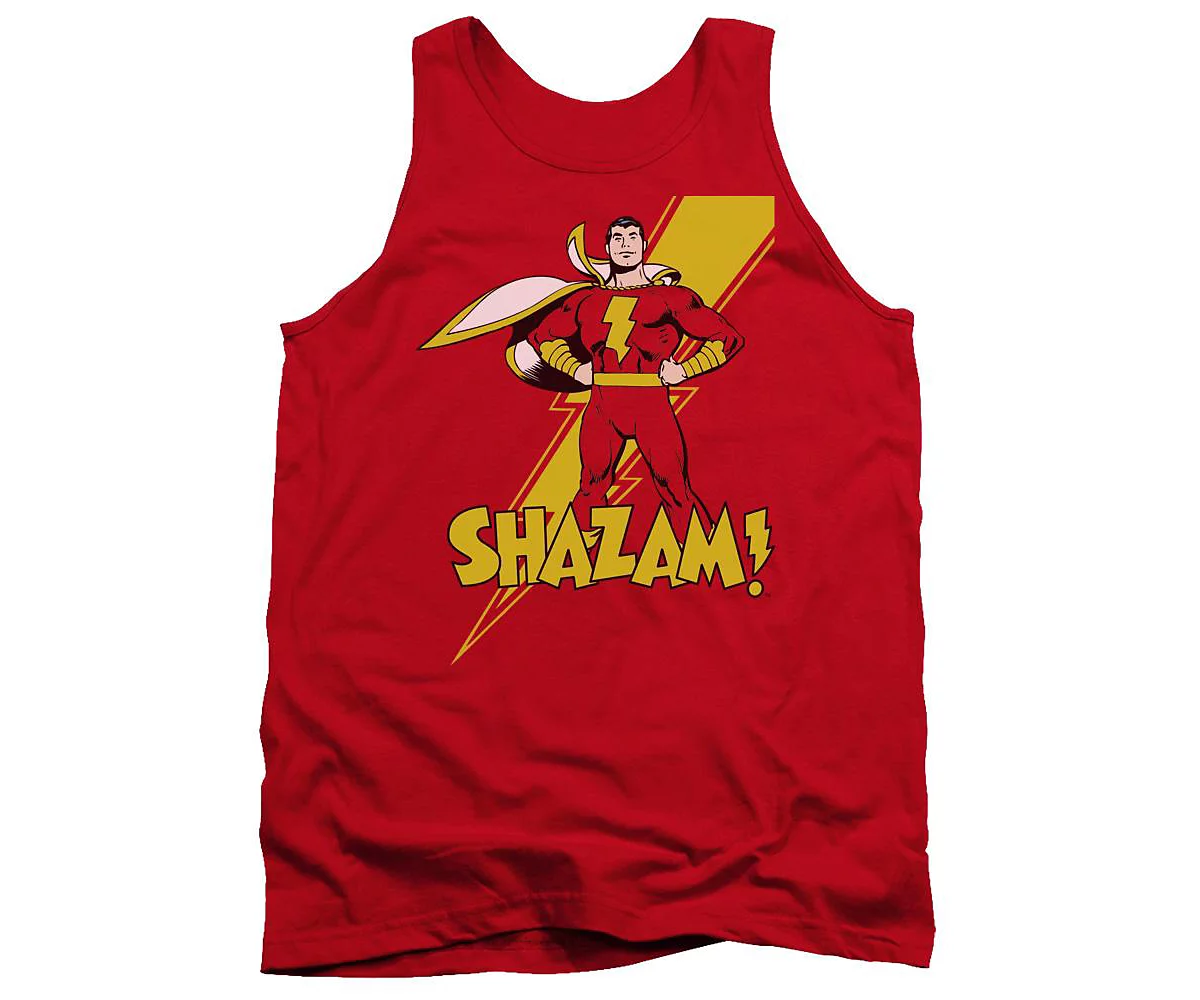 Dc Shazam Mens DC Comics Shazam Shazam Adult Tank Top