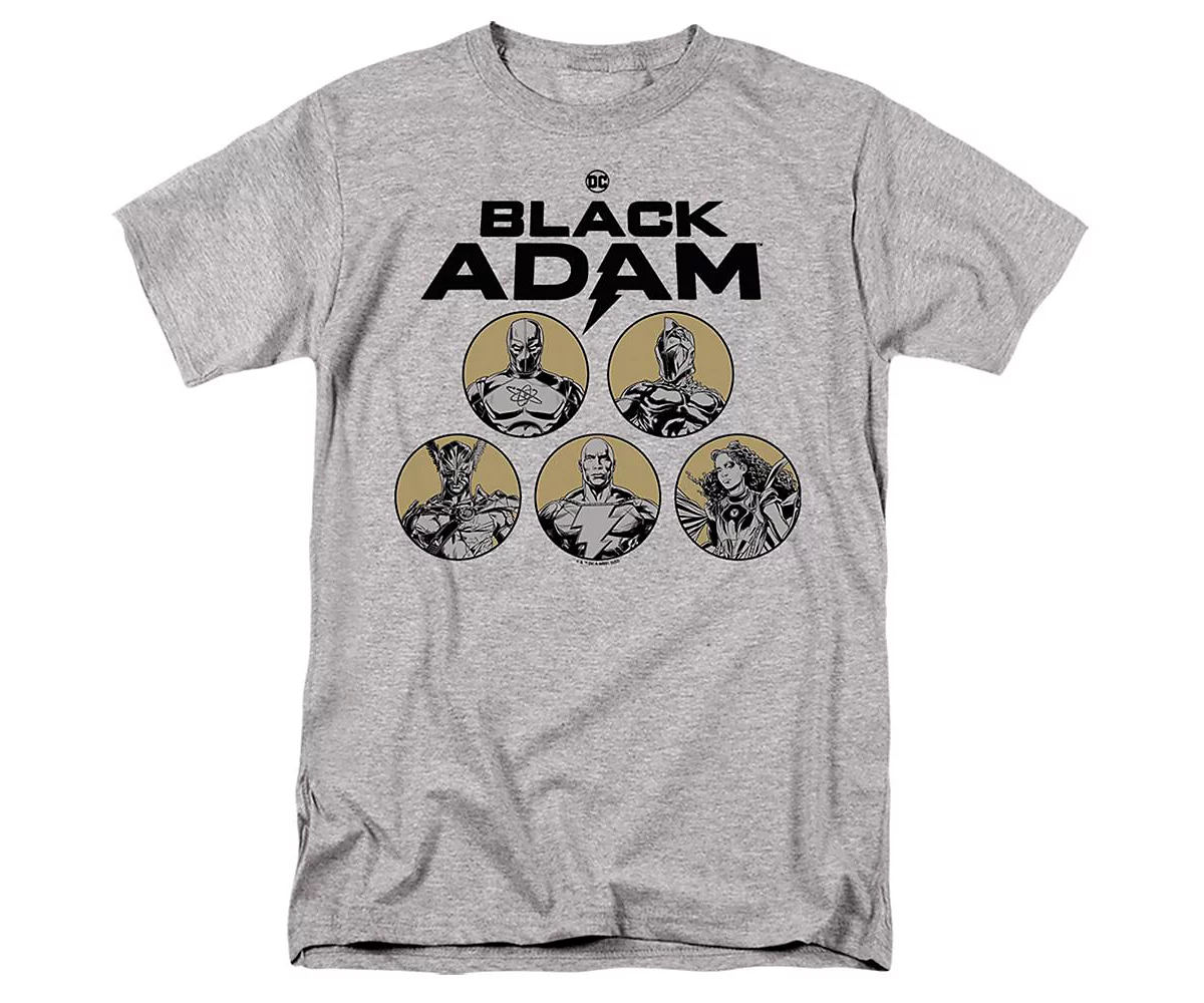 Black Adam Mens Contrast Group Short Sleeve Adult Tee T-Shirt 5190₽