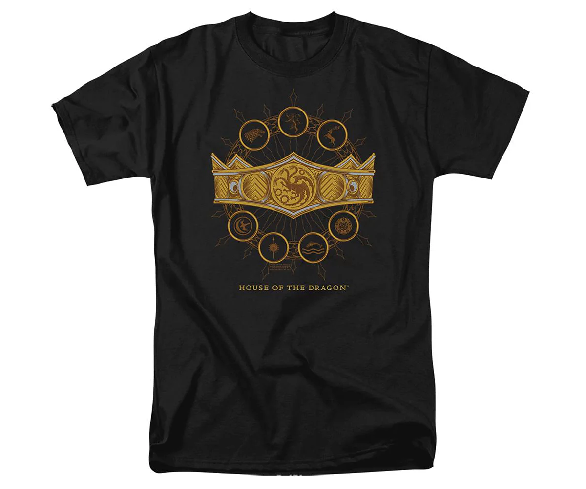 House Of The Dragon Mens Crown Short Sleeve Adult Tee T-Shirt 5190₽