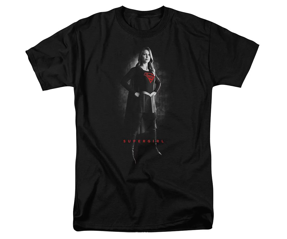 Supergirl Mens Noir Short Sleeve Adult Tee / T-Shirt