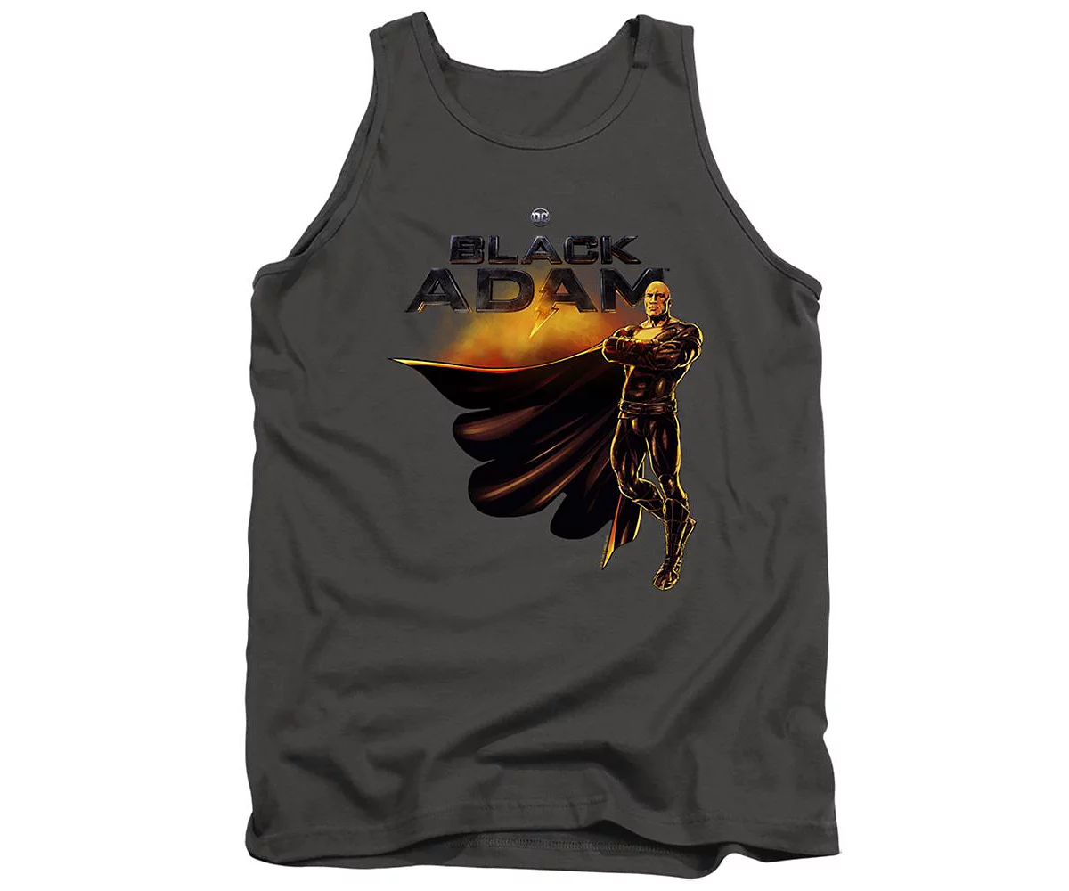 Black Adam Mens Logo With Character Adult Tank Top 5390₽