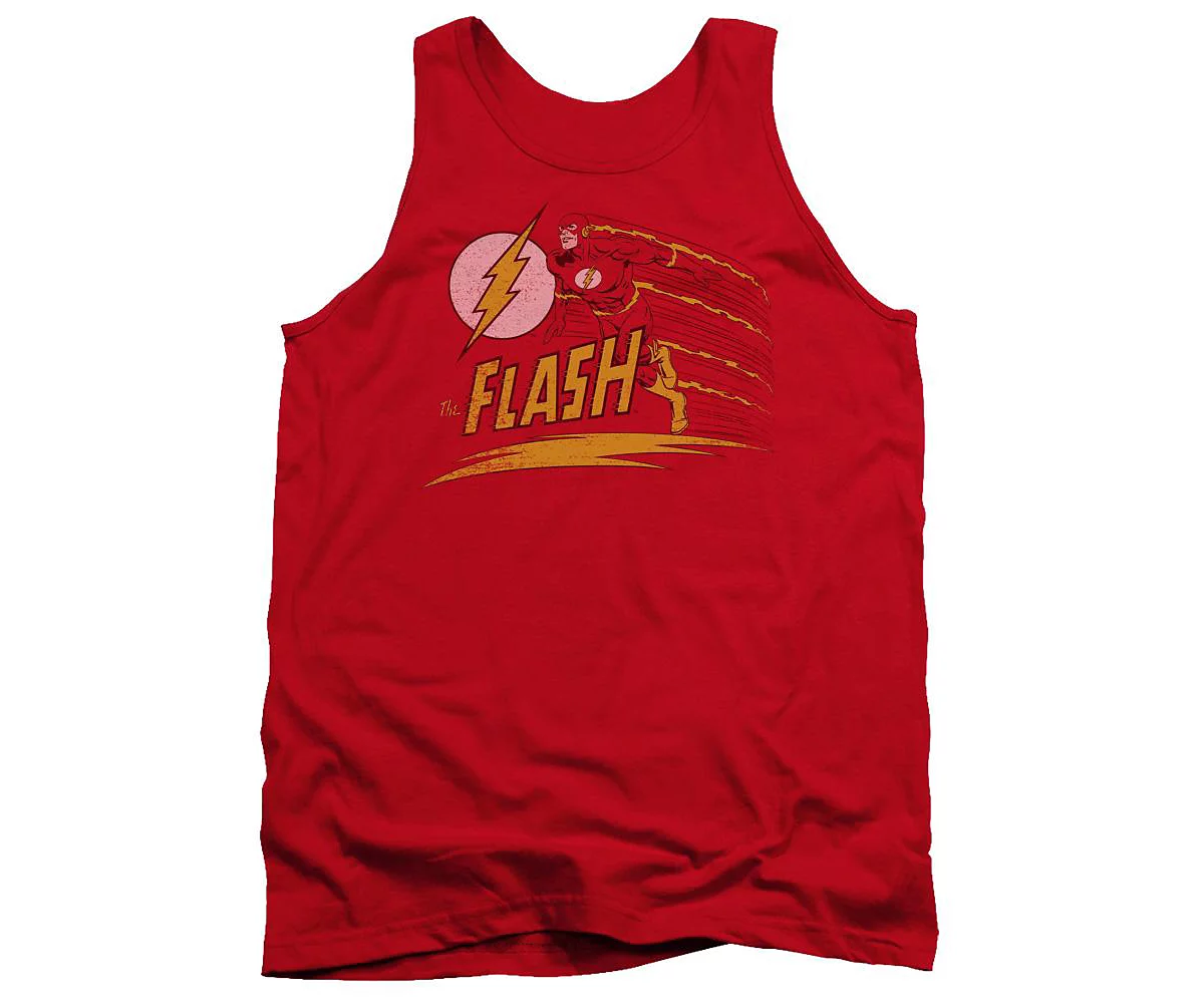 Dc Flash Mens DC Comics Flash Like Lightning Adult Tank Top