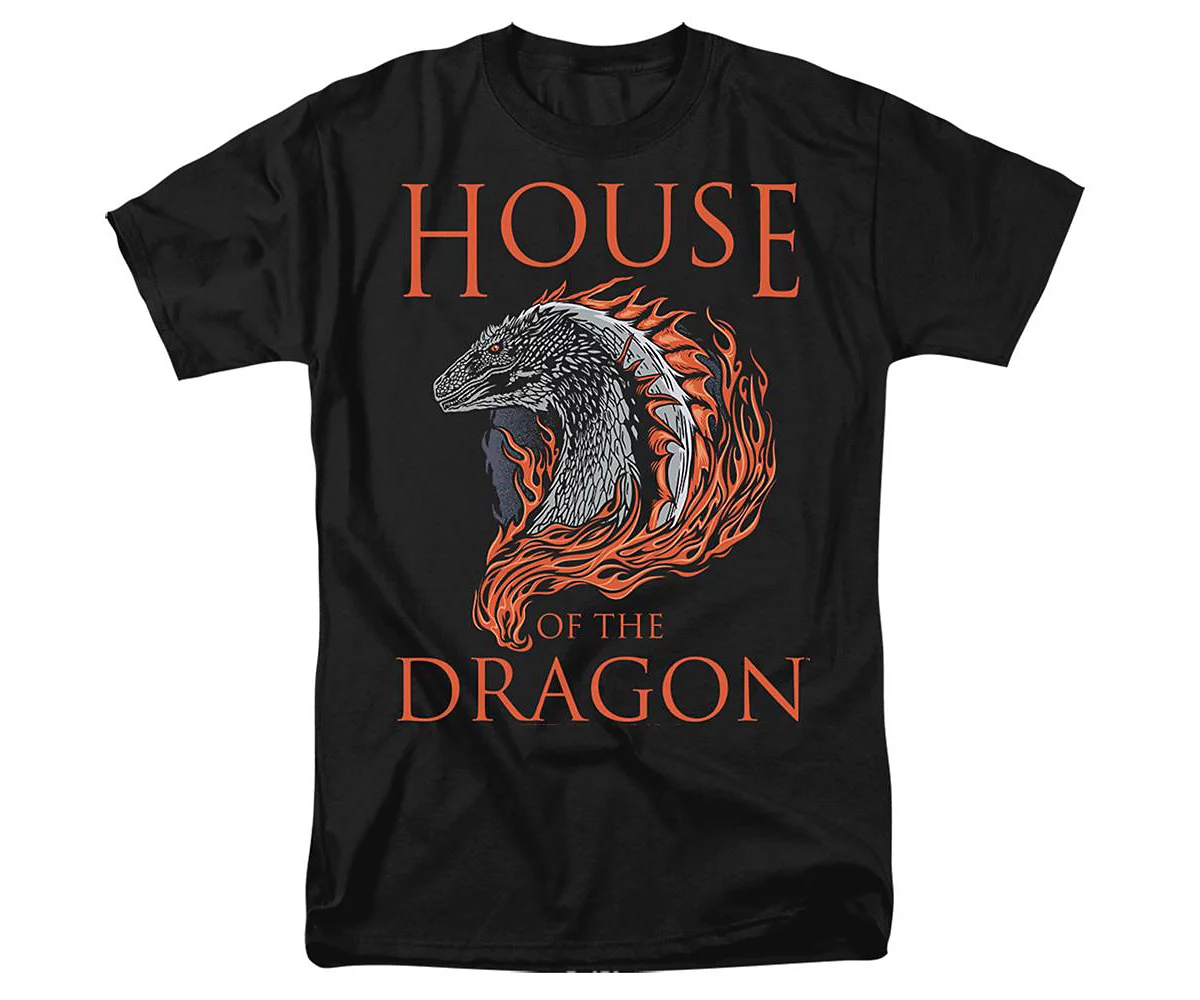 House Of The Dragon Men's Hod Dragon Illustration Short Sleeve Adult Tee / T-Shirt