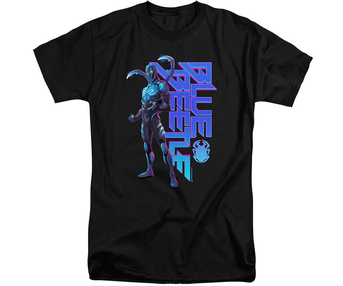 Blue Beetle Mens Standing Short Sleeve Adult Tall Tee / T-Shirt