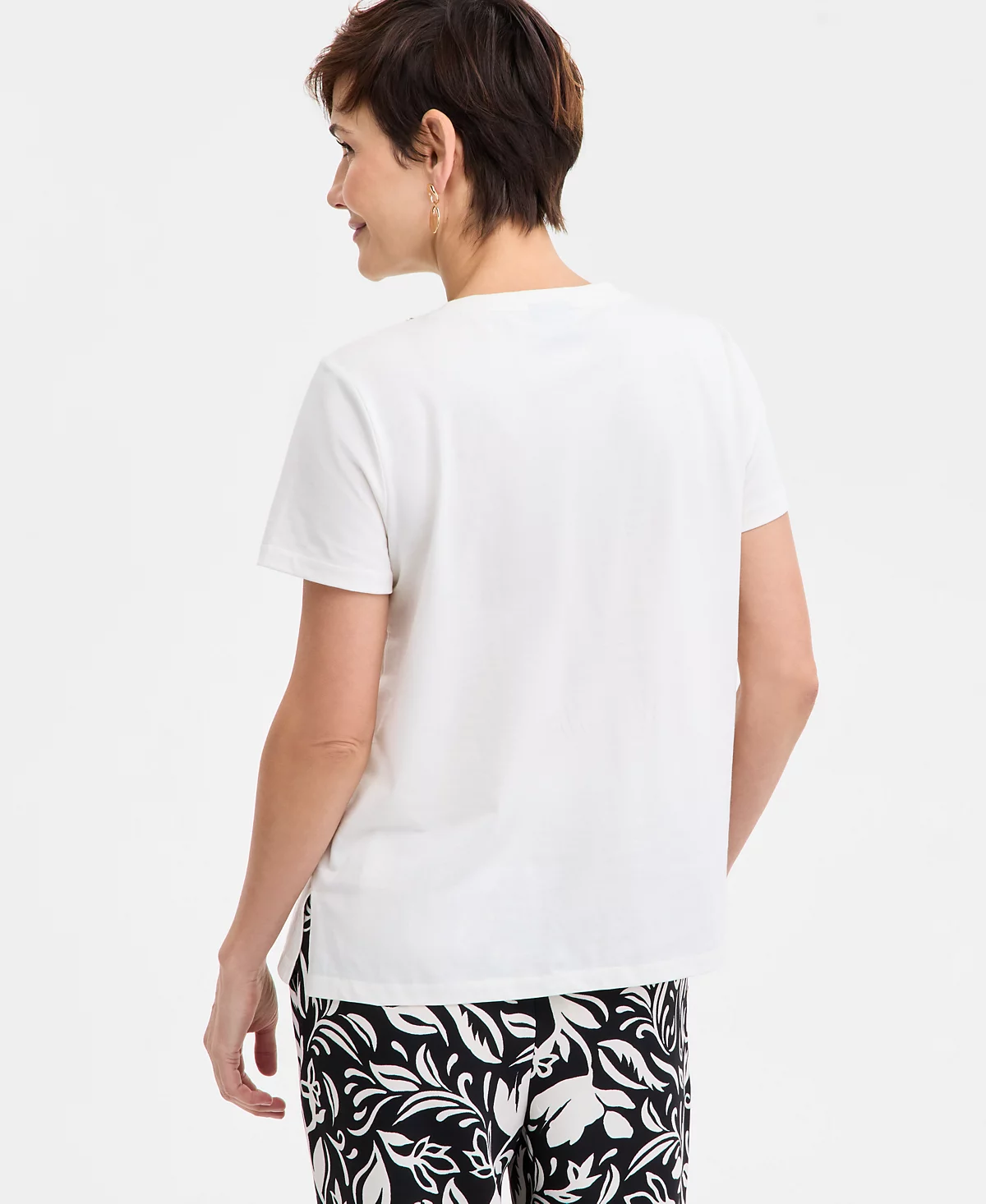 JM Collection Printed Blazer, T-Shirt - Printed Pull-On Pants, Exclusively at Macy's