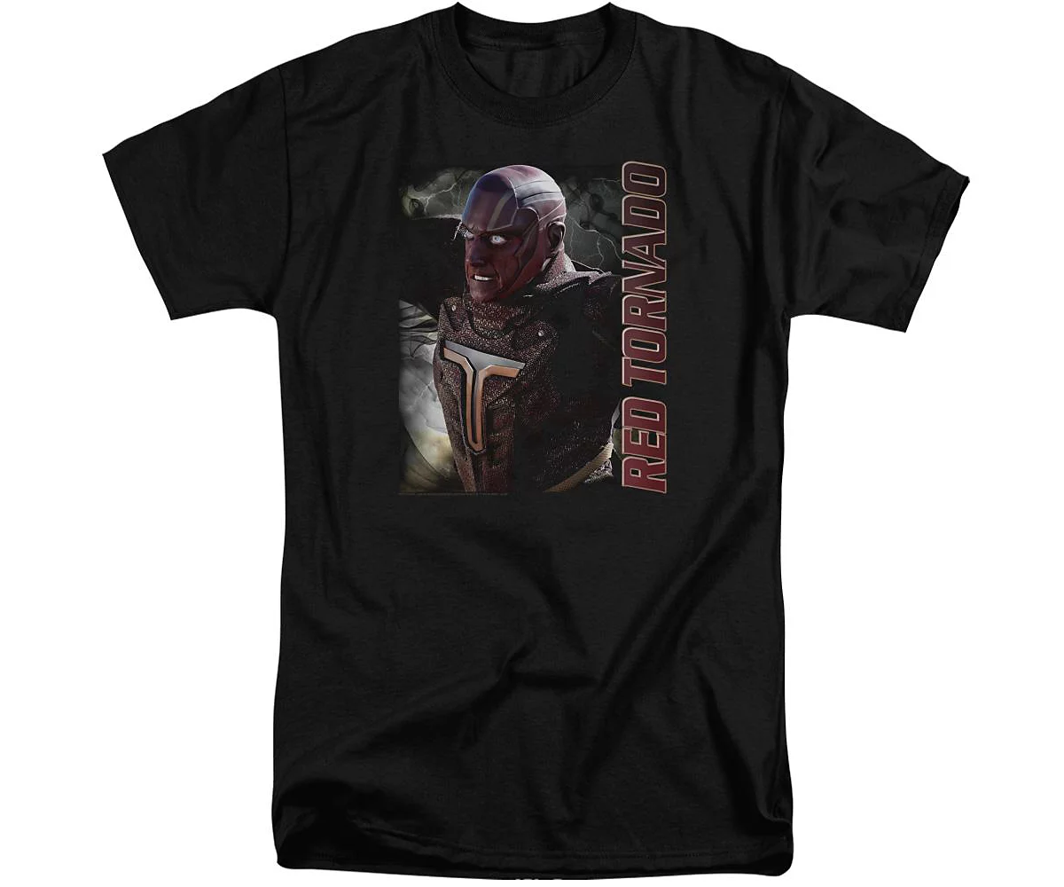 Supergirl Mens Red Tornado Short Sleeve Adult Tall Tee / T-Shirt