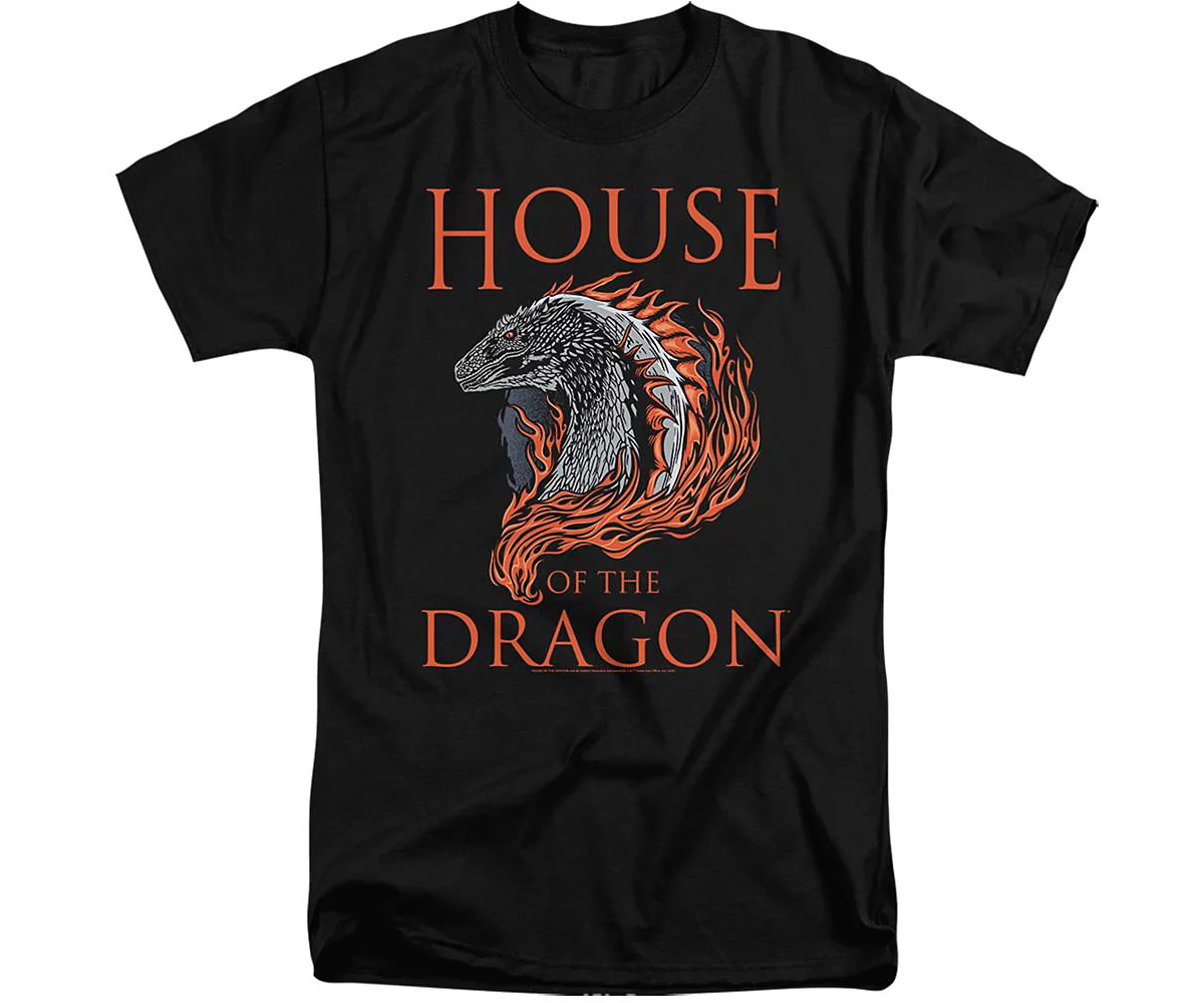 House Of The Dragon Mens Hod Dragon Illustration Short Sleeve Adult Tall Tee T-Shirt 5990₽