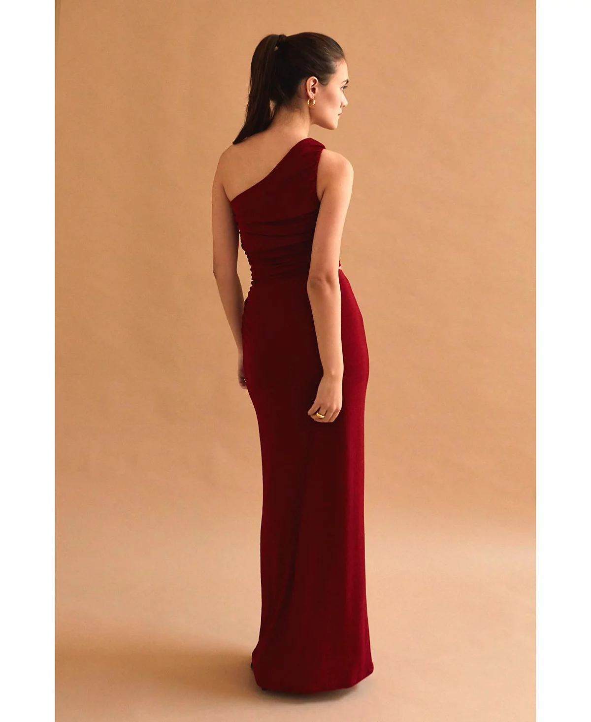 CRESCENT Women's Cristi One Shoulder Knit Top and Skirt Set