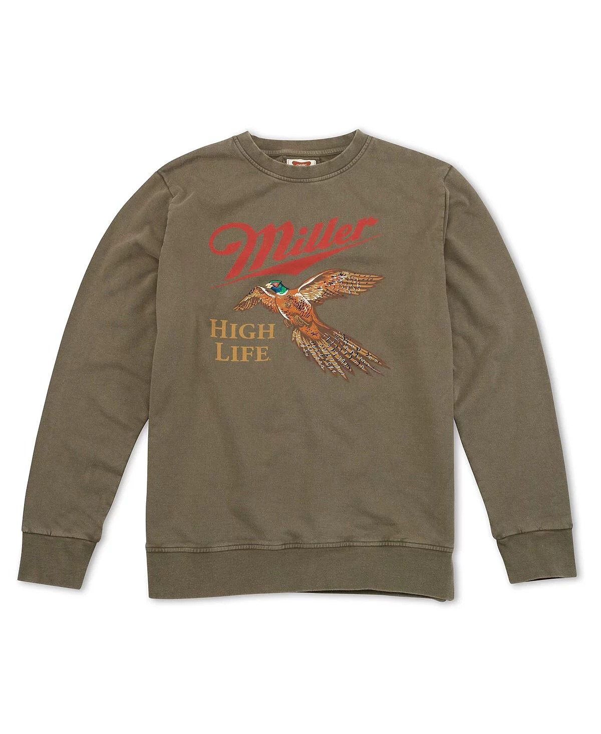 American Needle Mens Olive Miller High Life Sunday Fleece Pullover Sweatshirt 13290₽