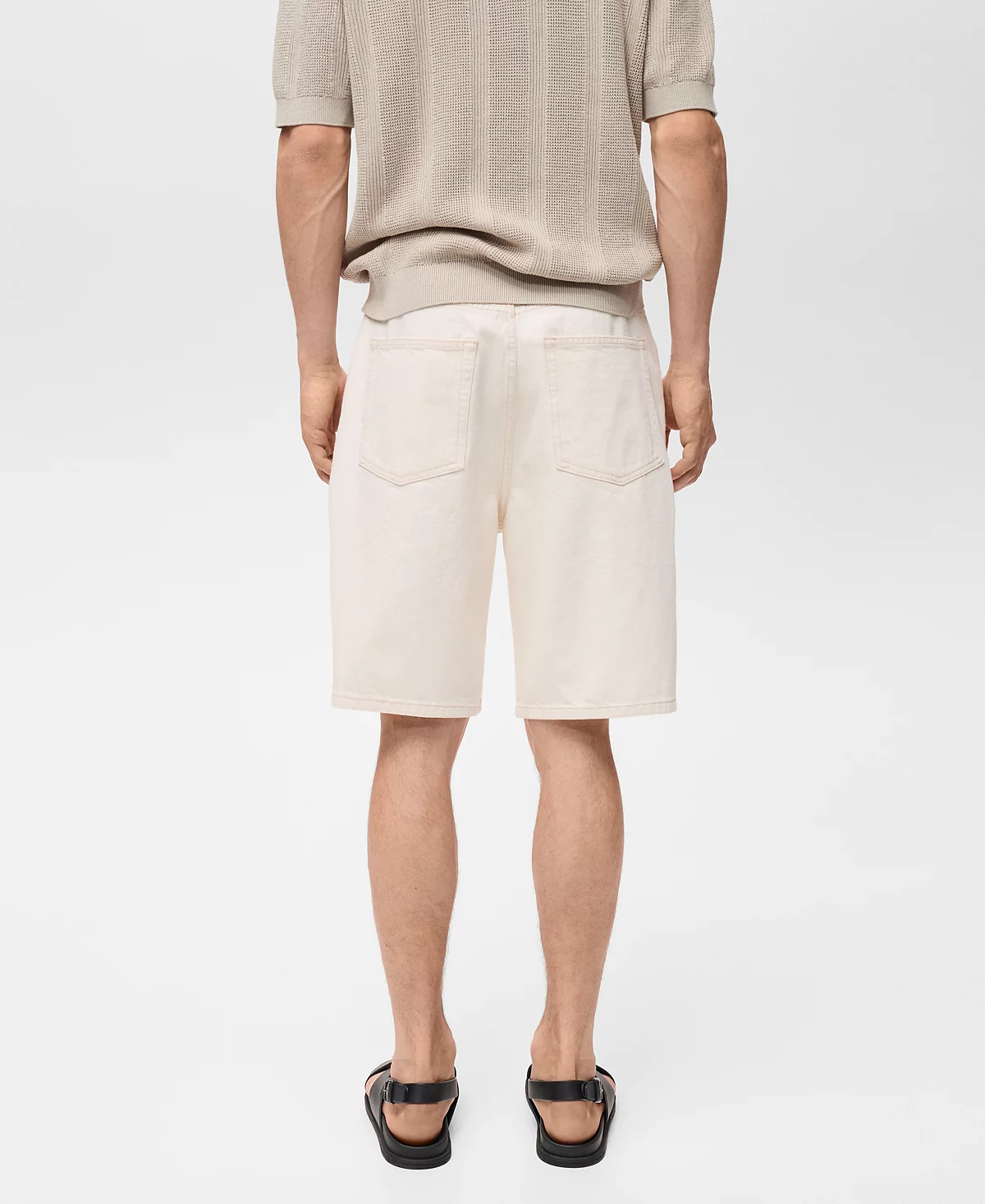 Mango Mens Oversized Cotton Bermuda Shorts 9490₽