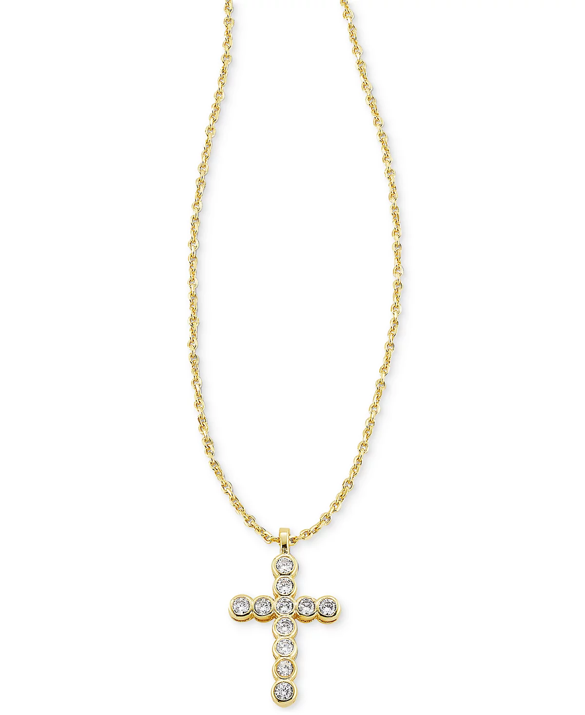 Kendra Scott 14k Gold-Plated Crystal Cross 19