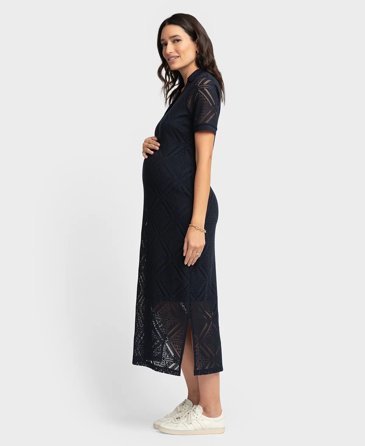 Seraphine Women's Maternity Crochet Dress