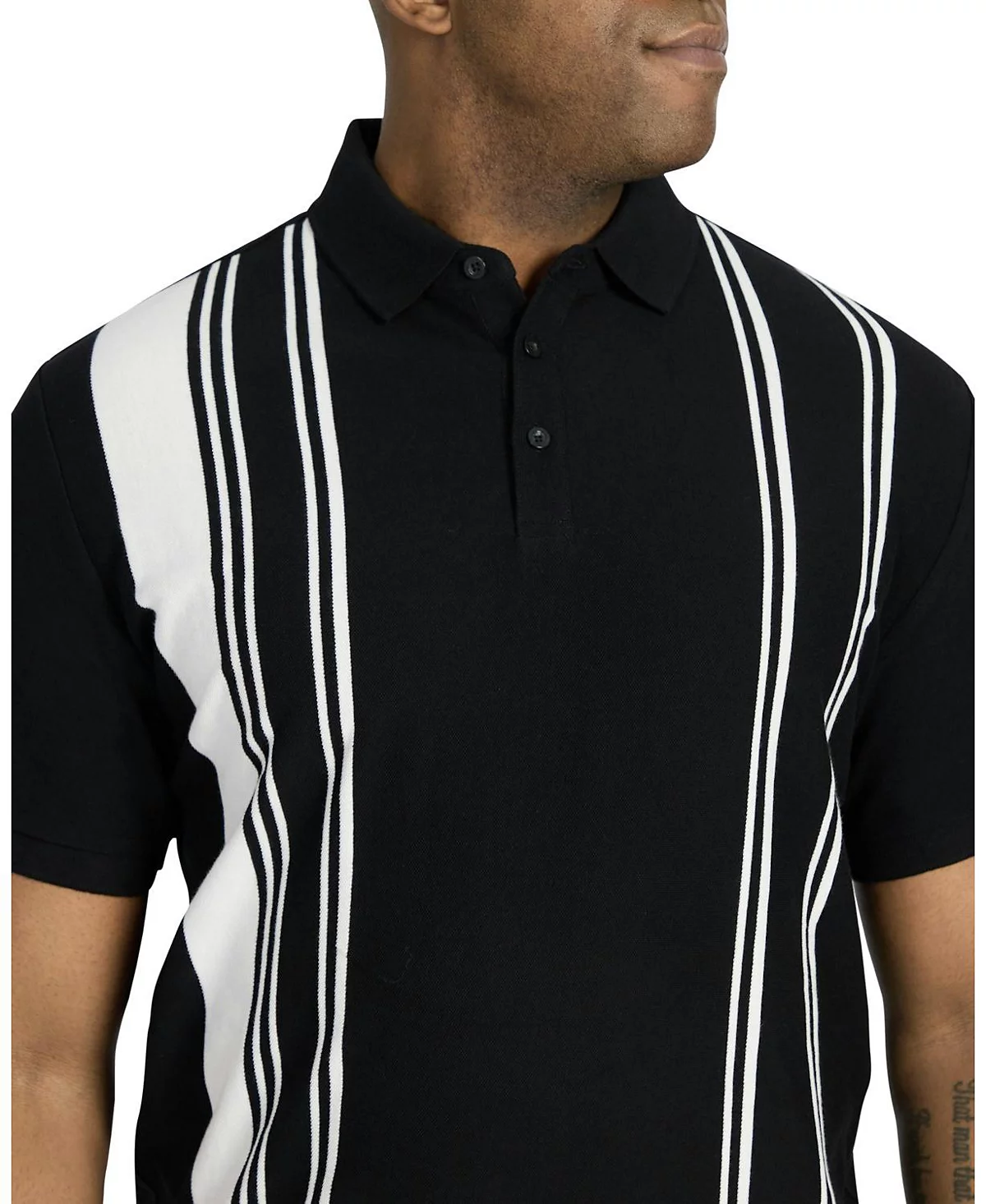 Johnny Bigg Big - Tall Jenkins Verical Stripe Polo