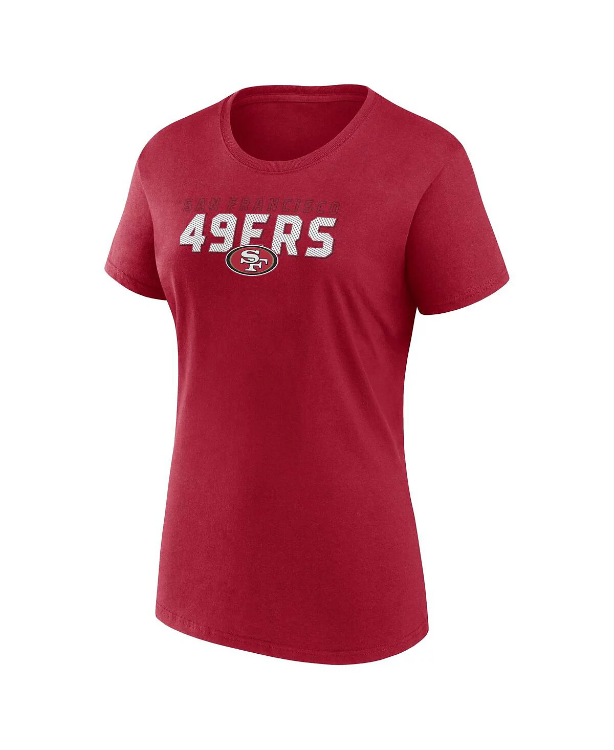 Logo Athletic Womens Scarlet San Francisco 49ers Lean T-Shirt 6690₽