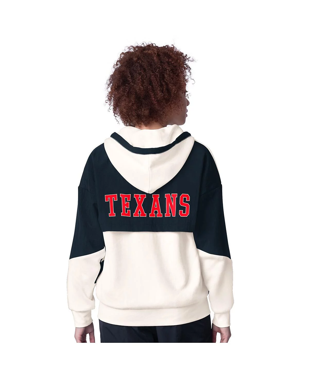 Starter Womens White Houston Texans Scrimmage Full-Zip Hoodie 18090₽