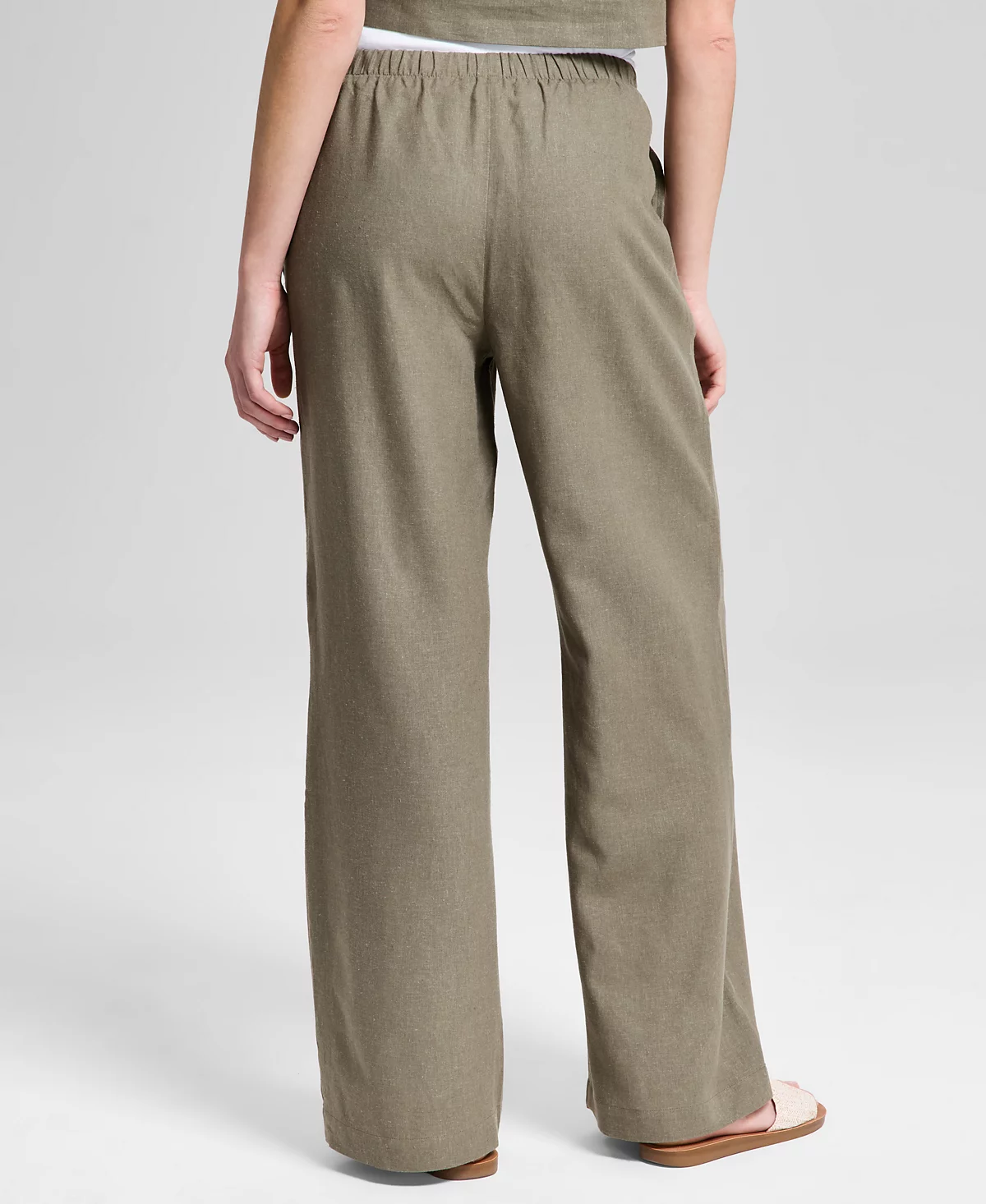 And Now This Women's Wide-Leg Side-Tie Striped Pants, Regular & Petites, Exclusively at Macy's