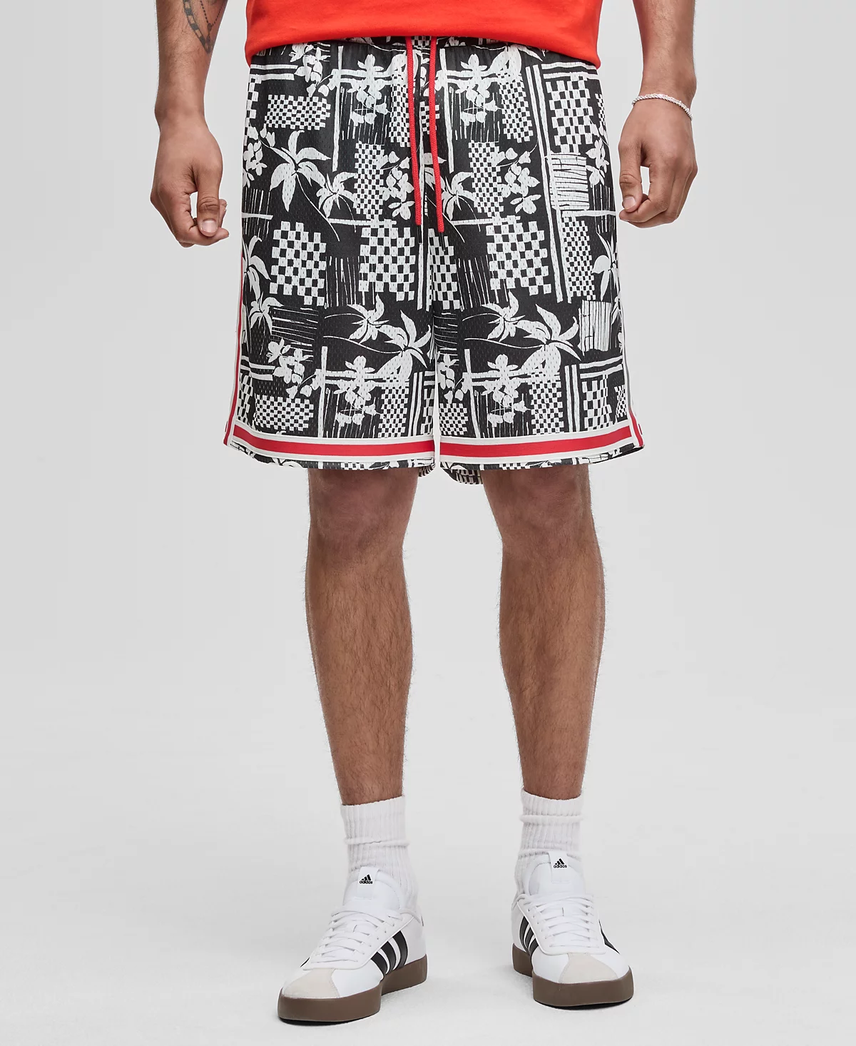 Mode of One Mens Vacation Palm 7 Mesh Shorts Exclusively at Macys 6690₽