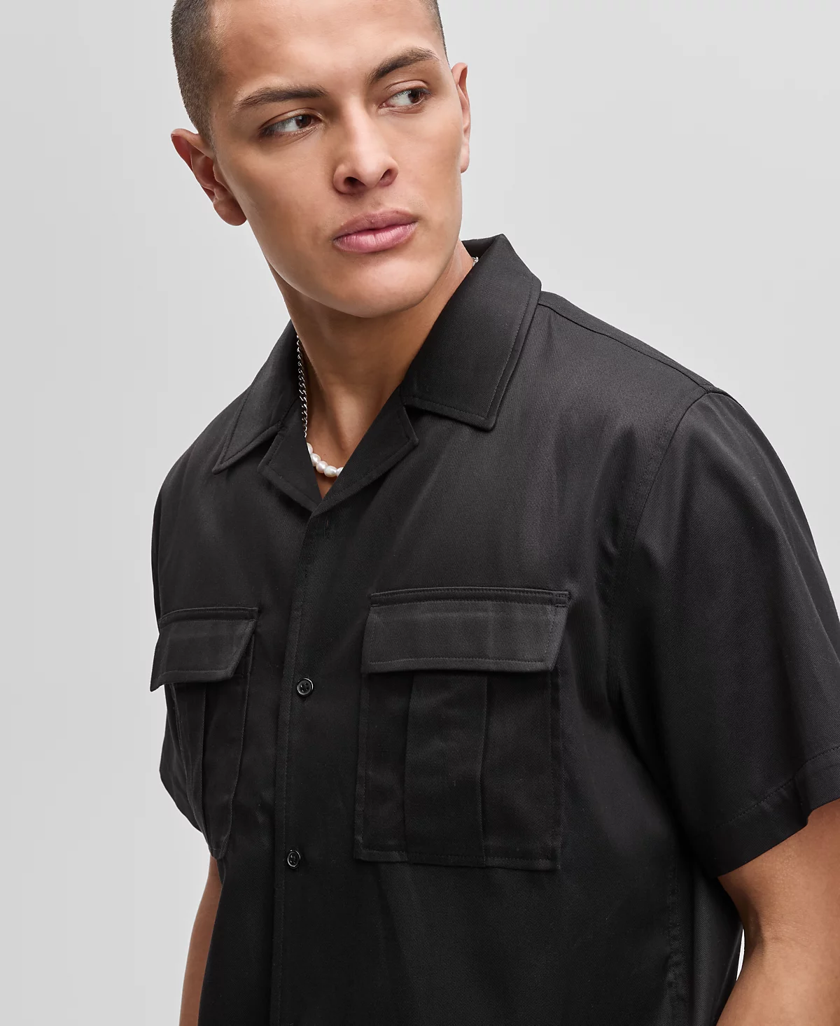 Mode of One Mens Camp Collar Twill Shirt Exclusively at Macys 6690₽