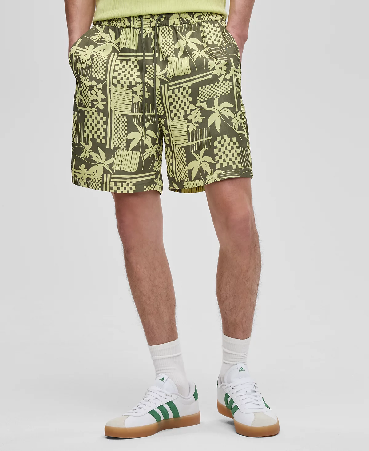 Mode of One Mens Vacation Palm Pull-On Shorts Exclusively at Macys 6690₽