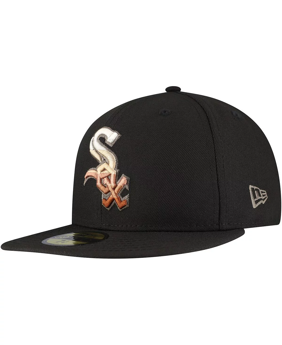New Era Mens Black Chicago White Sox Dune Gradient Side Patch 59FIFTY Fitted Hat 5490₽