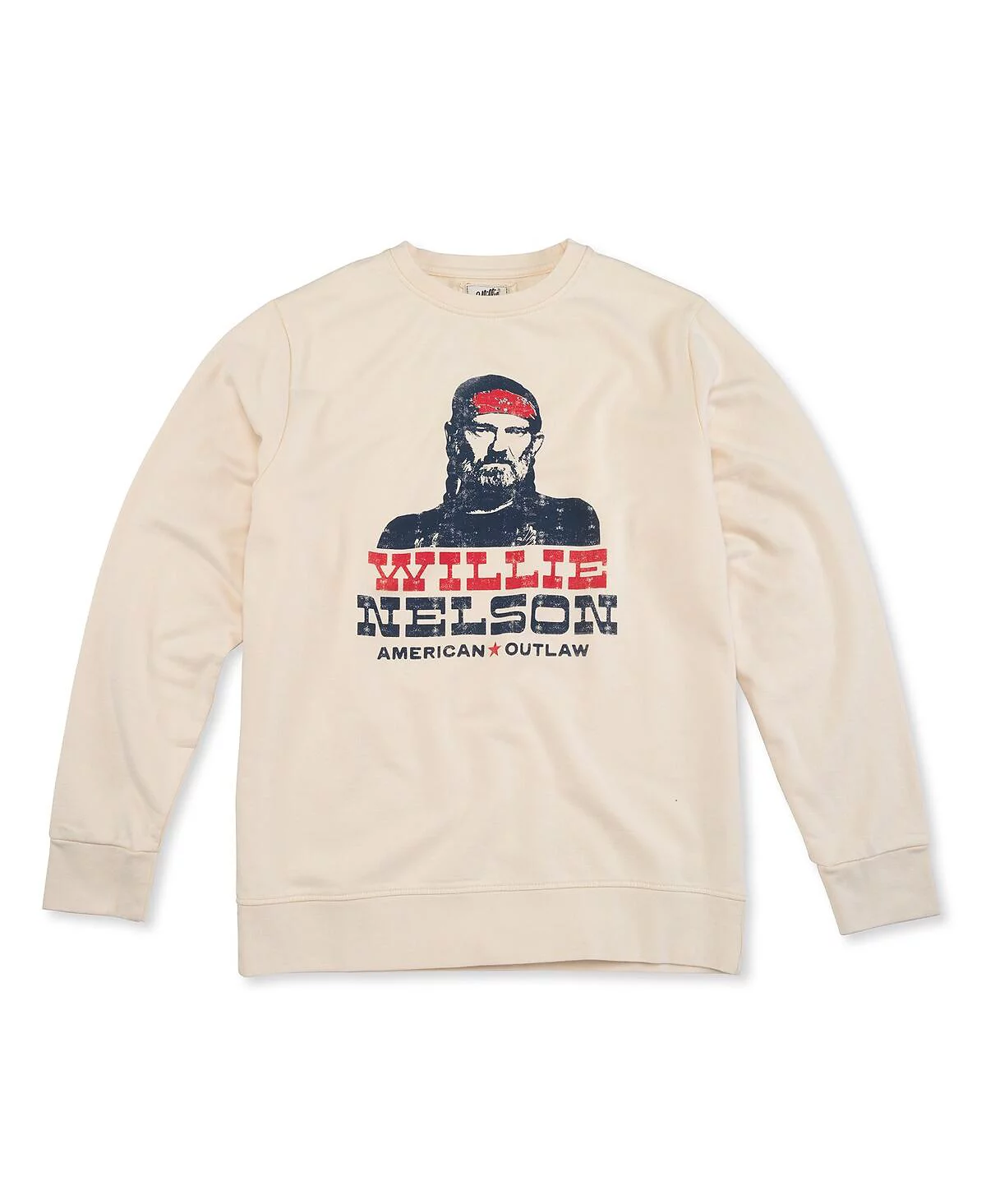 American Needle Mens Cream Willie Nelson Sunday Fleece Pullover Sweatshirt 13290₽