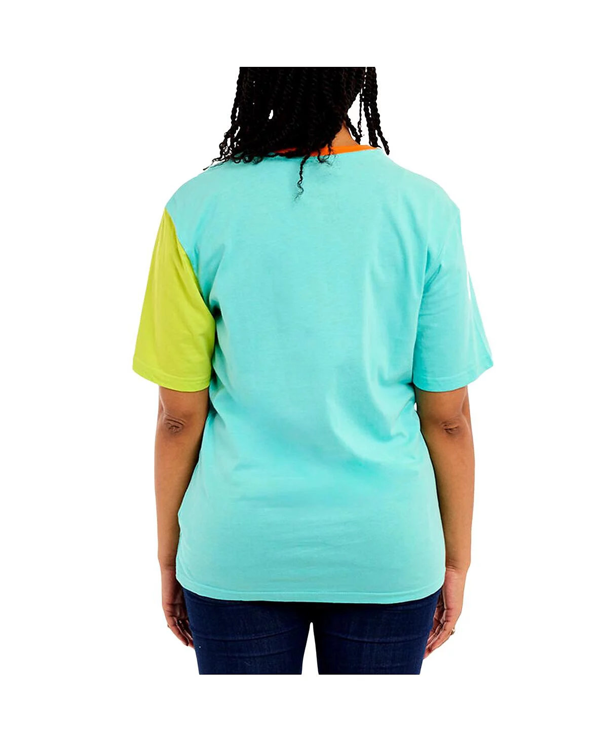 Loungefly Mens and Womens BlueGreen Scooby-Doo Munchies Color Block T-Shirt 6690₽