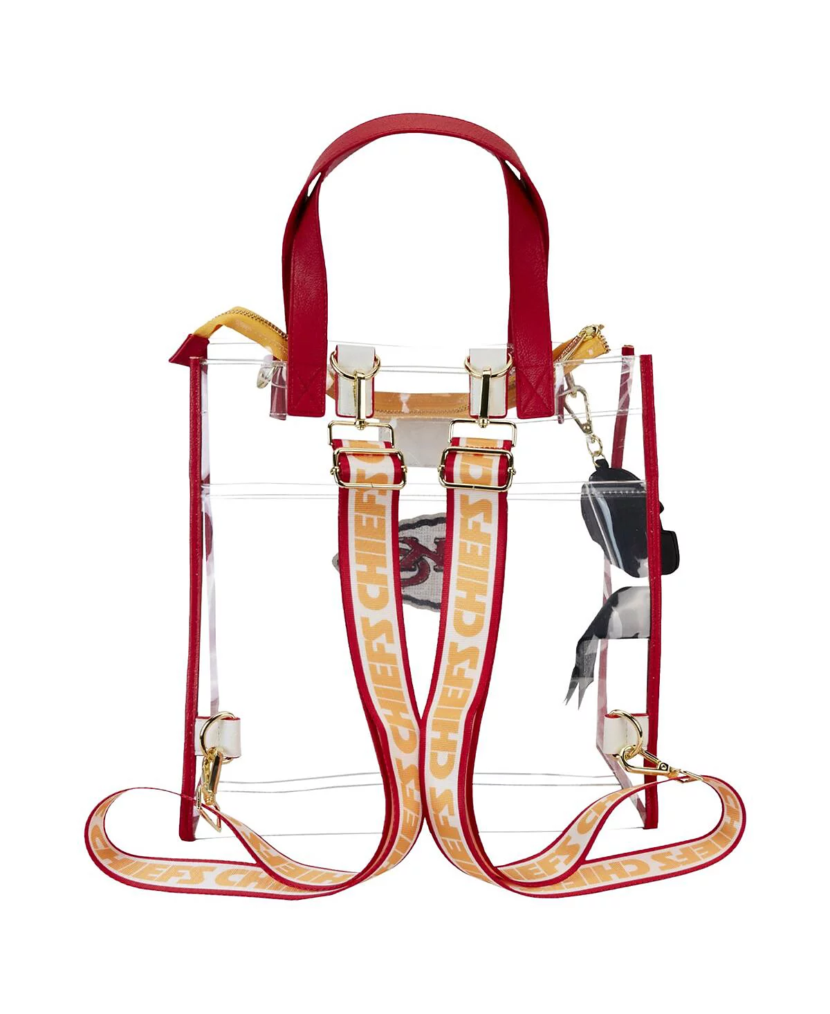 Loungefly Kansas City Chiefs Clear Convertible Backpack Tote Bag 14290₽