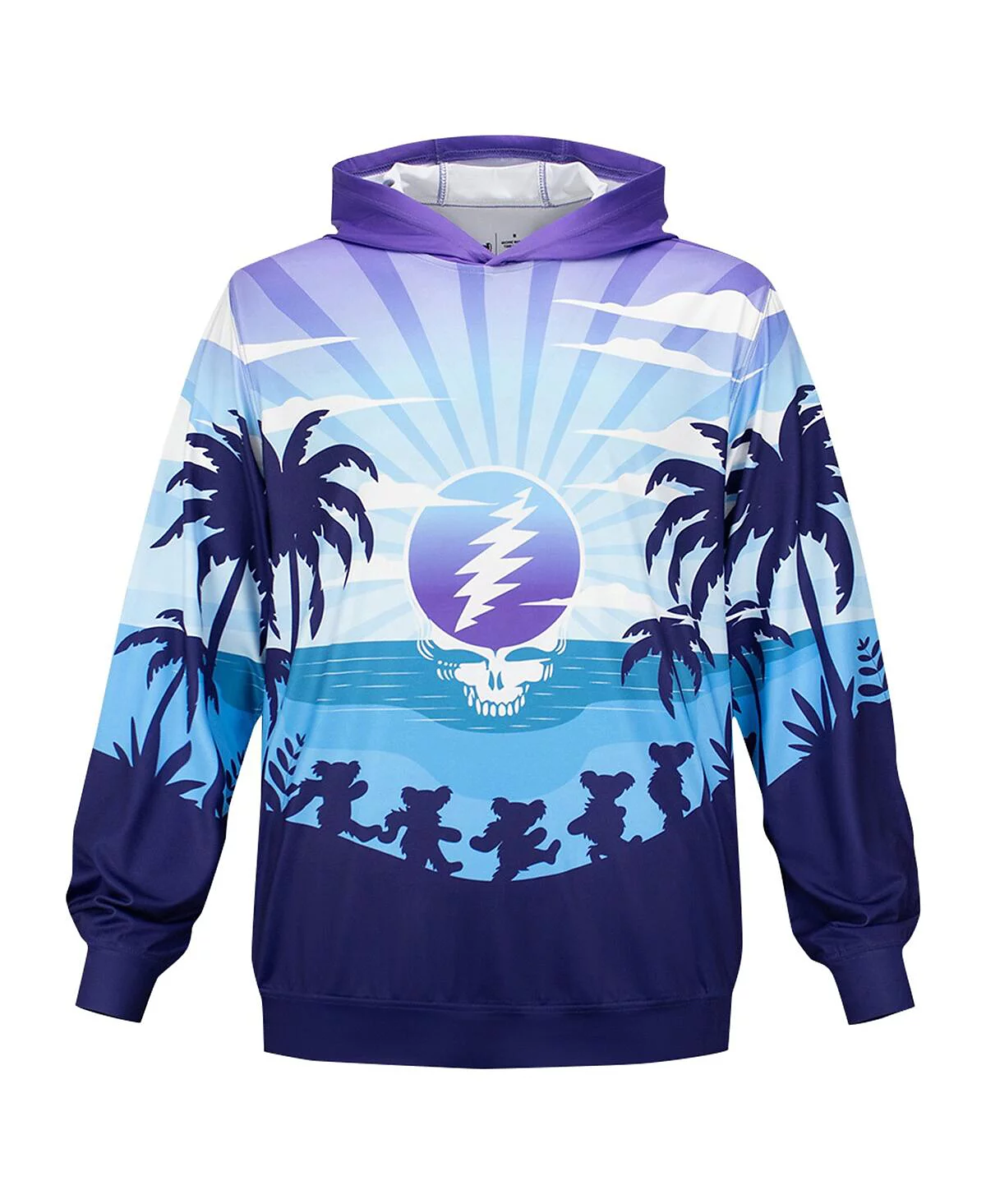 Section 119 Men's and Women's Purple The Grateful Dead Rising Sun Stealie Pullover Hoodie