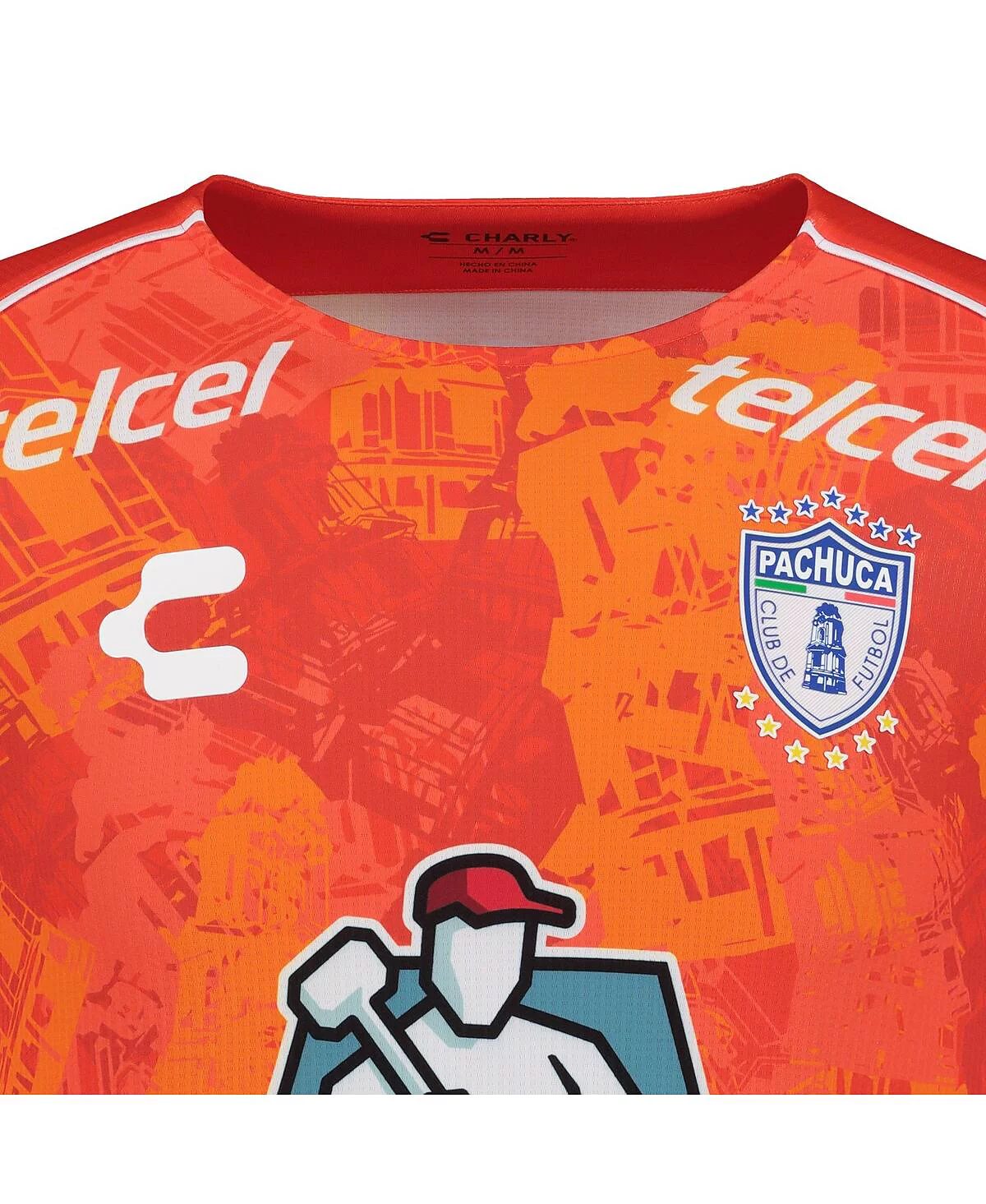 Charly Mens Orange CF Pachuca 202425 Away Authentic Jersey 17090₽