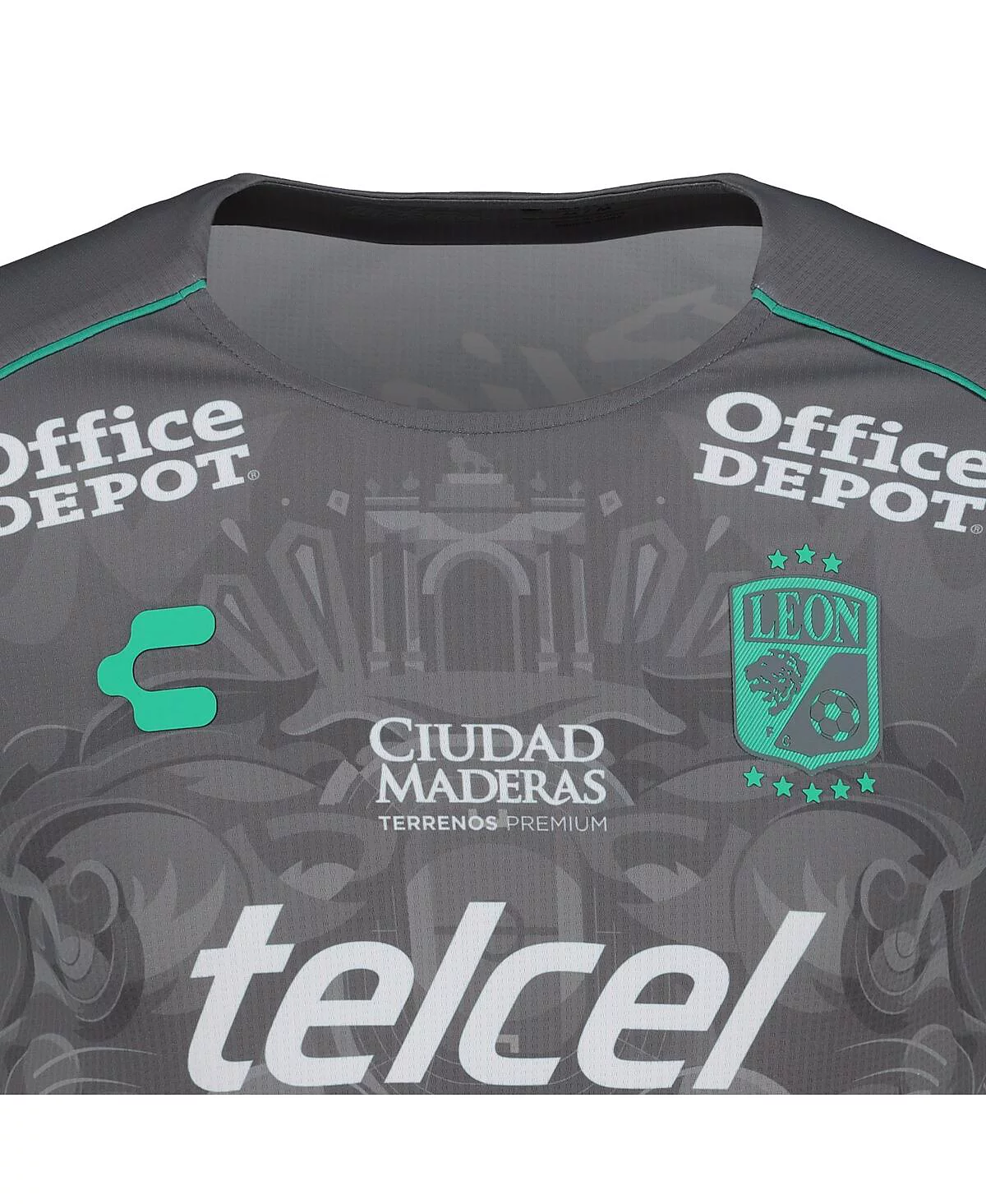 Charly Men's Gray Club Leon 2024/25 Third Authentic Jersey