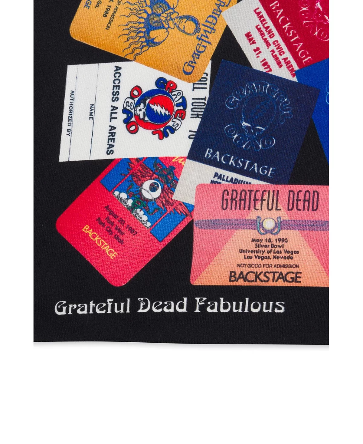 Grateful Dead Backstage Pass Silk Scarf
