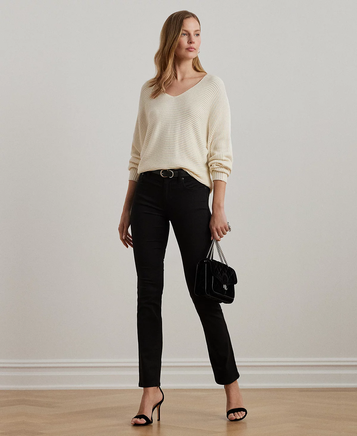 Lauren Ralph Lauren Women's Rib-Knit Dolman-Sleeve Sweater