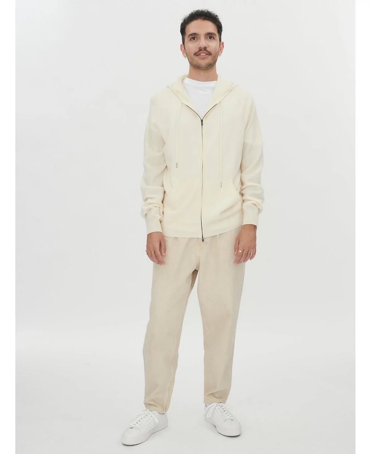 Gobi Cashmere Mens Zipper Hoodie 74490₽