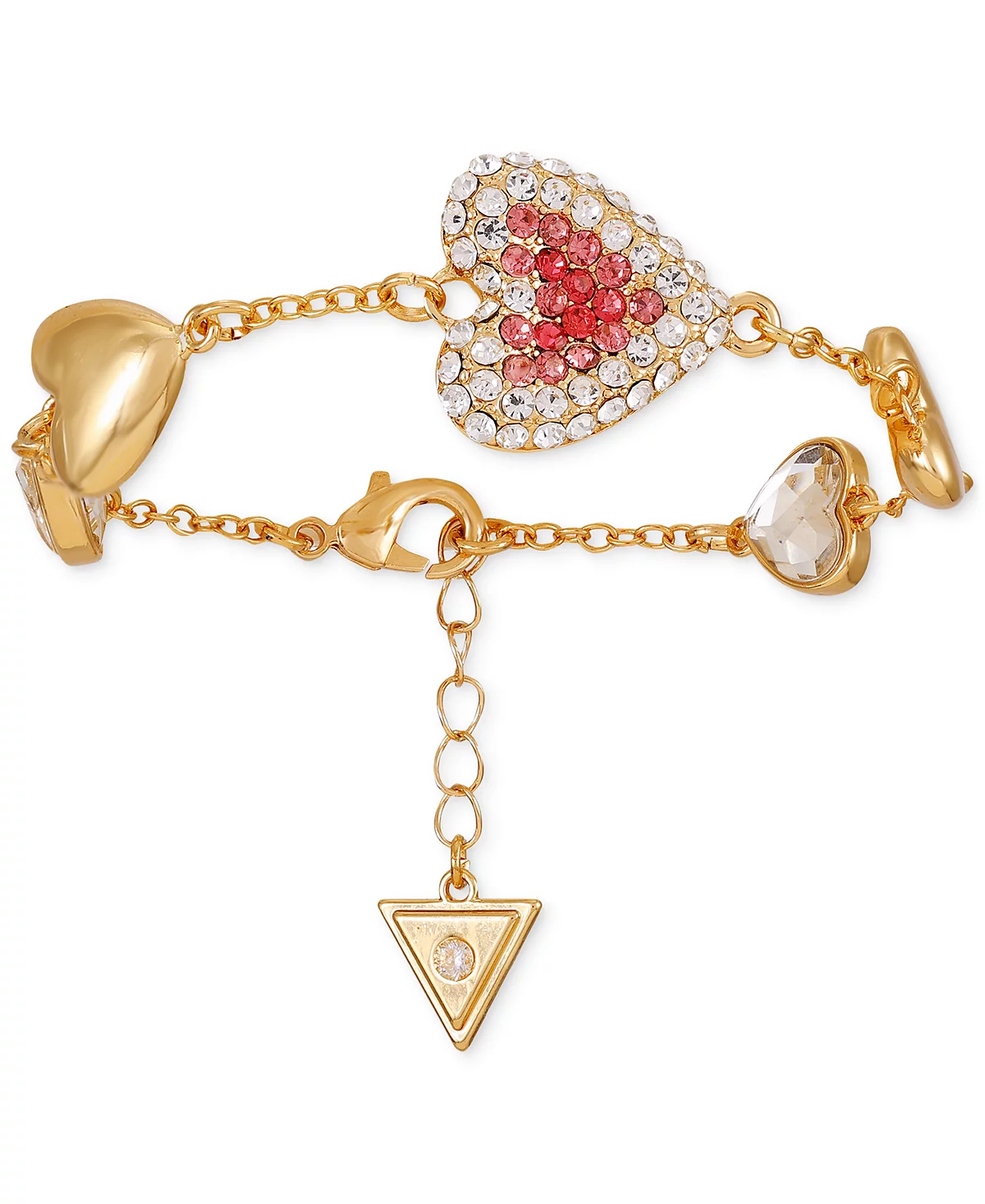 GUESS Crystal Heart Line Charm Bracelet 2390₽