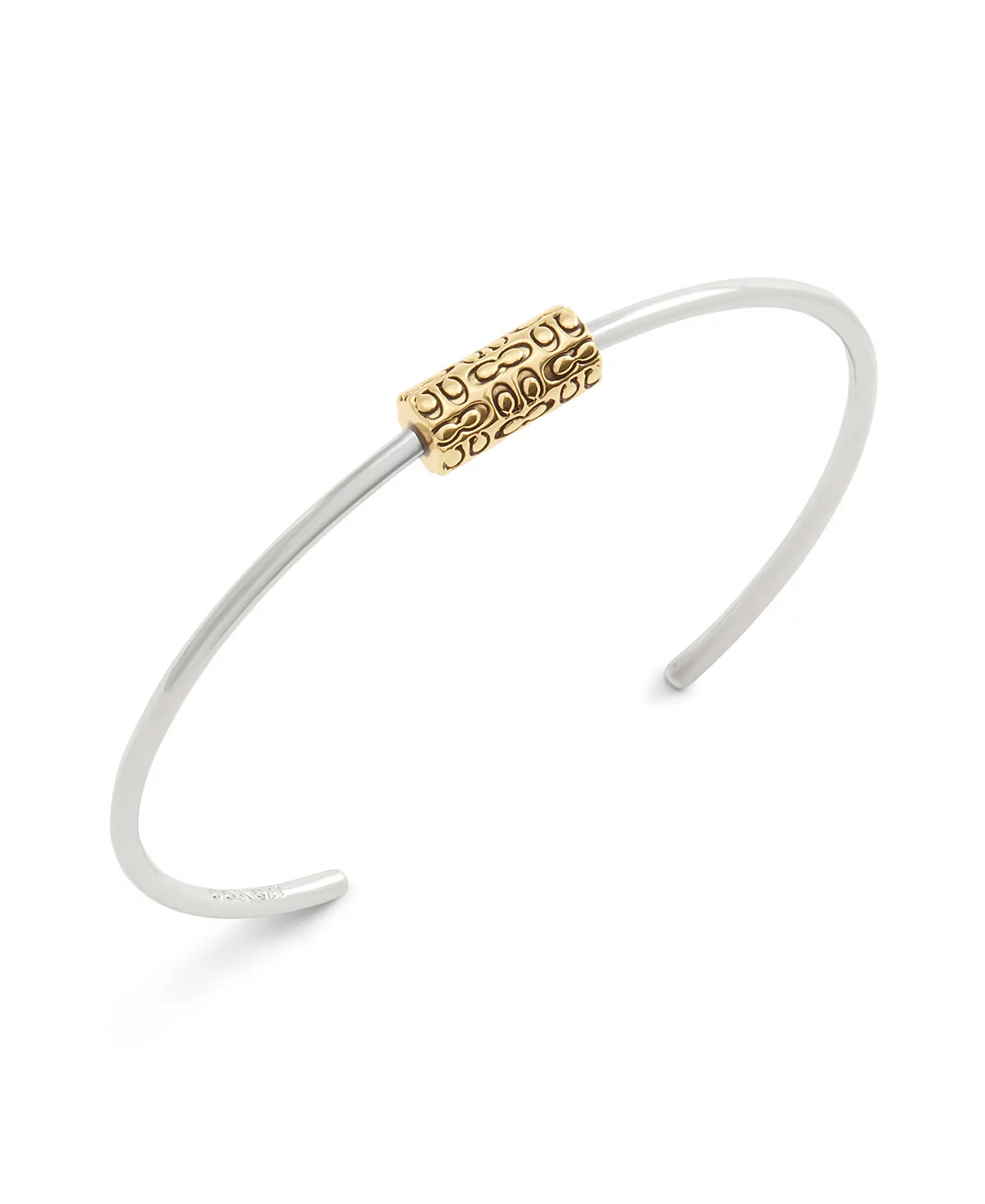 COACH Two-Tone Signature Quilted Tube Cuff Bracelet 16190₽