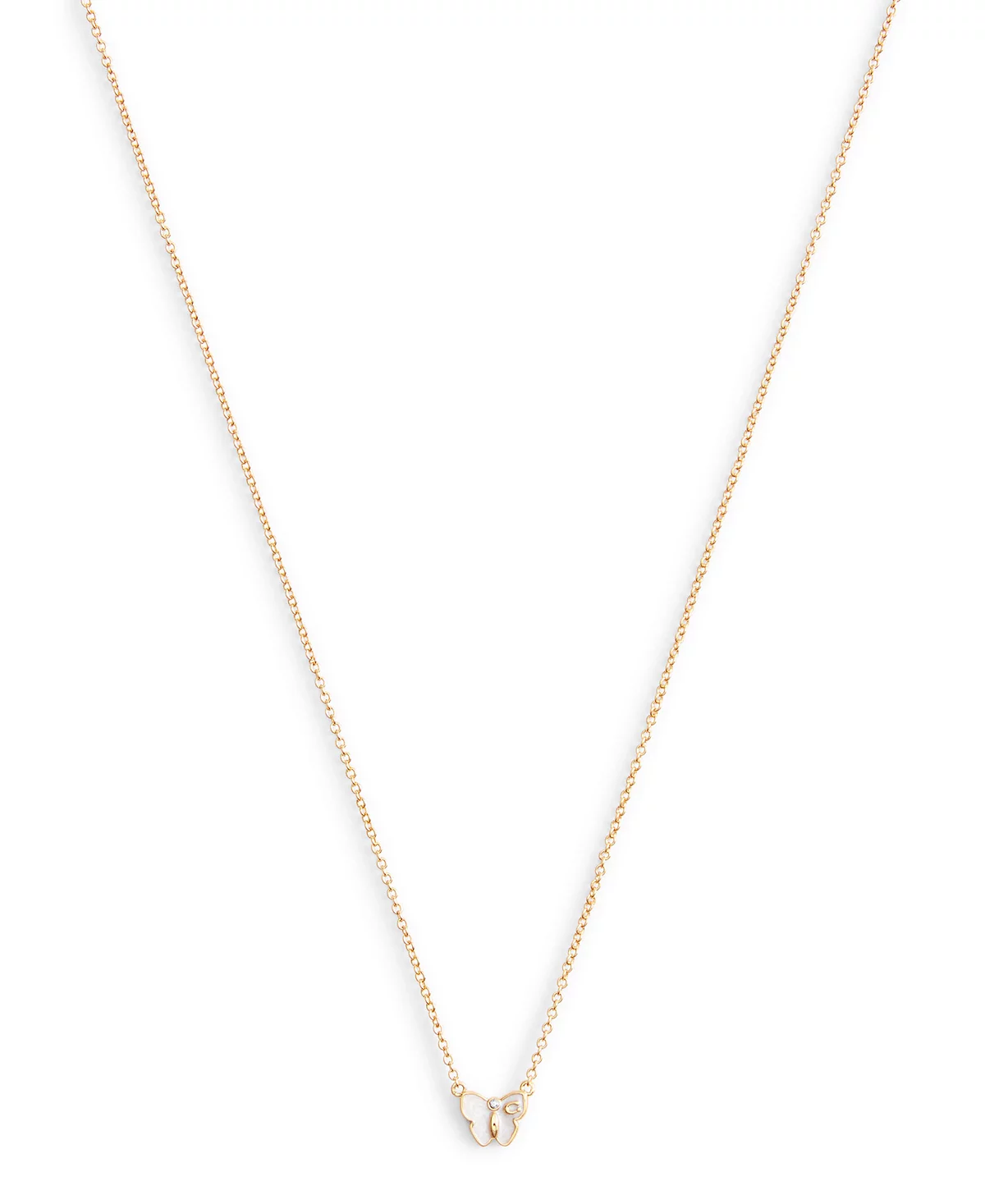 COACH Signature Faux Stone Butterfly Pendant Necklace 18090₽