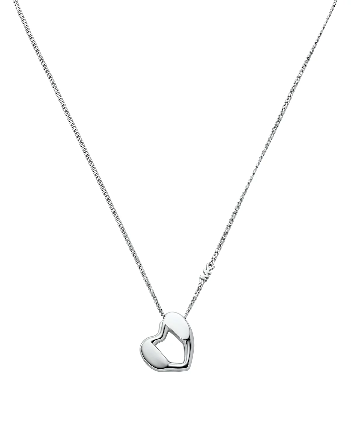 Michael Kors Sterling Silver Heart Pendant Necklace 23790₽